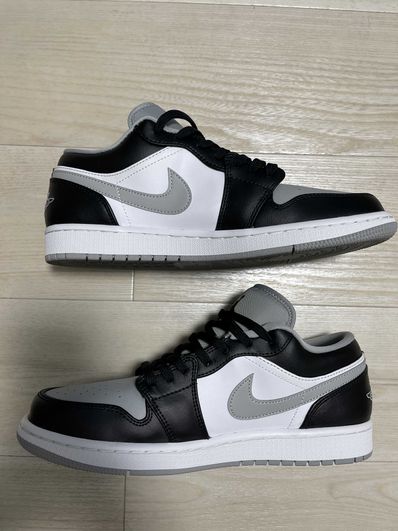 NIKE AIR JORDAN 1 LOW "BLACK/LIGHT SMOKE GREY"