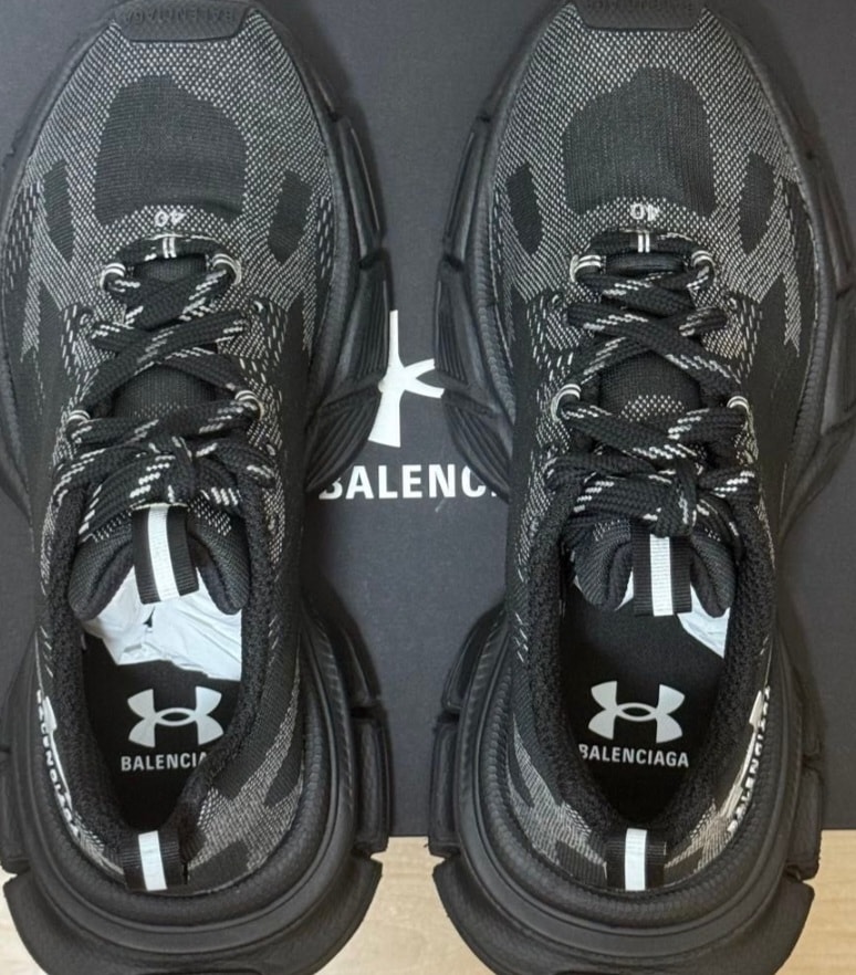 BALENCIAGA x Under Armour® Women's 3XL Knit Sneaker "Black/White"