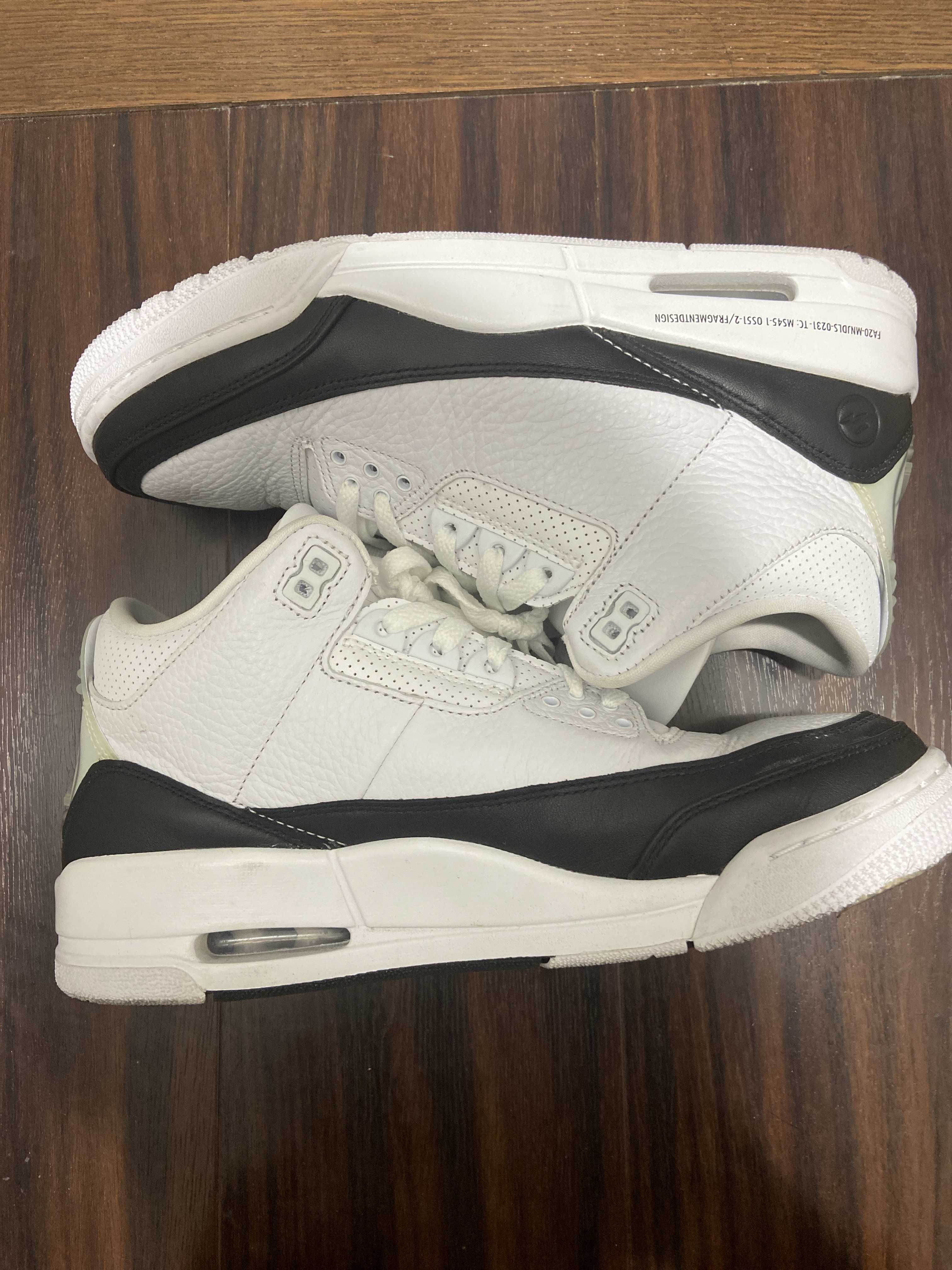Fragment × Nike Air Jordan 3 "White/Black"