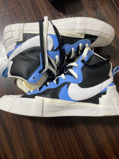 sacai × NIKE BLAZER MID "BLACK / BLUE"