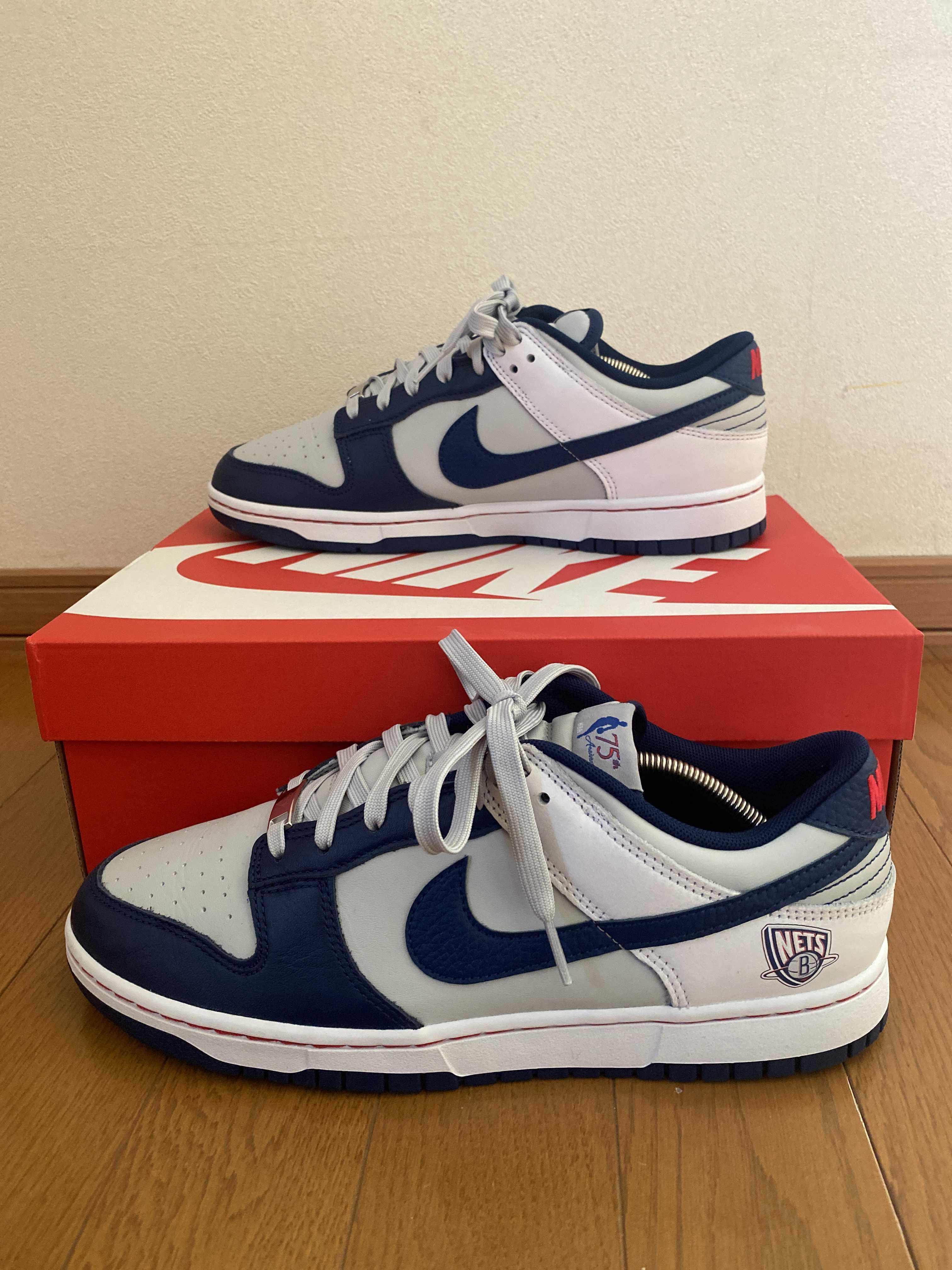 NBA × Nike Dunk Low EMB 75th Anniversary "Nets"