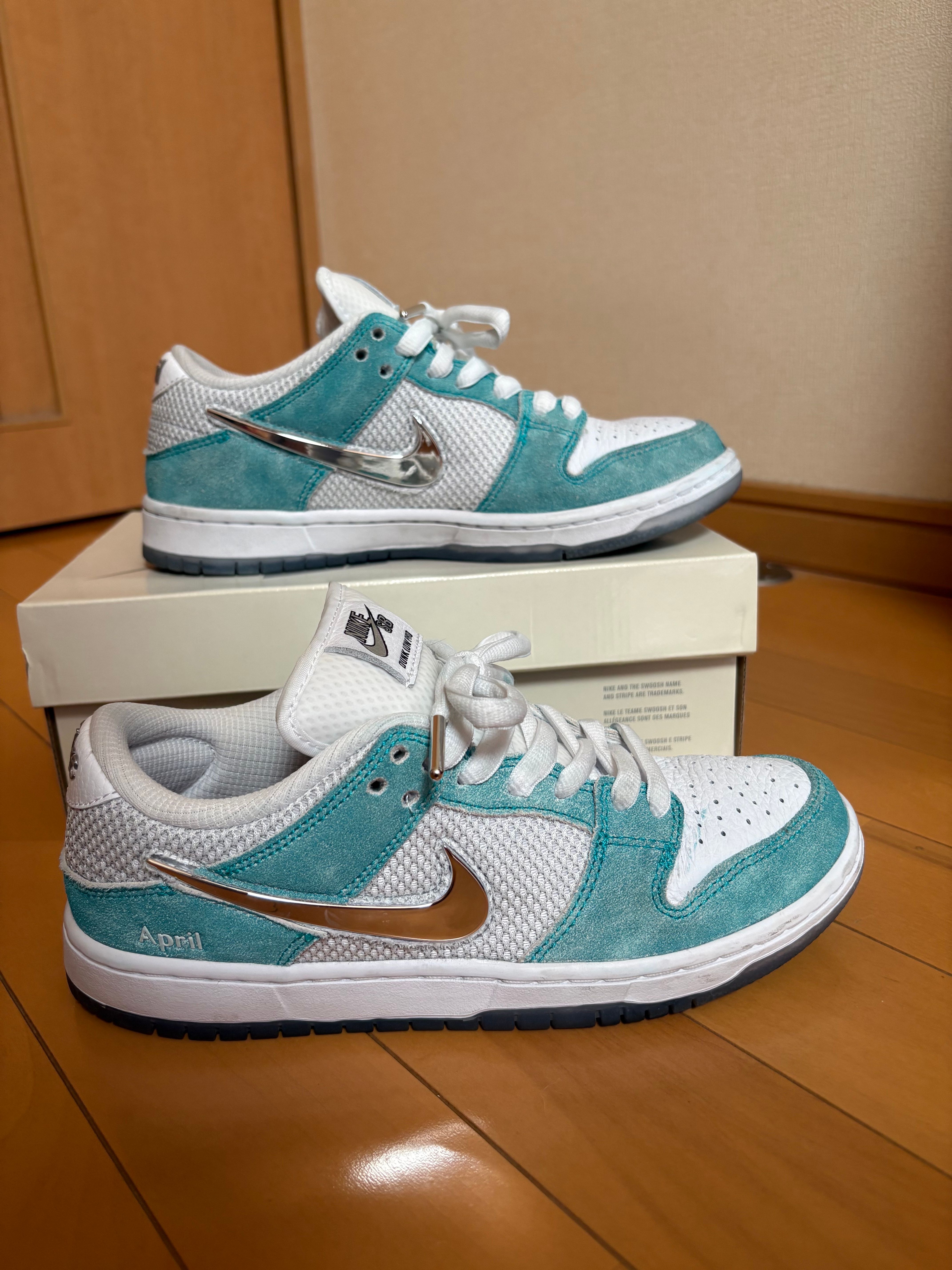 APRIL SKATEBOARDS × Nike SB Dunk Low Pro QS "White and Multi-Color"