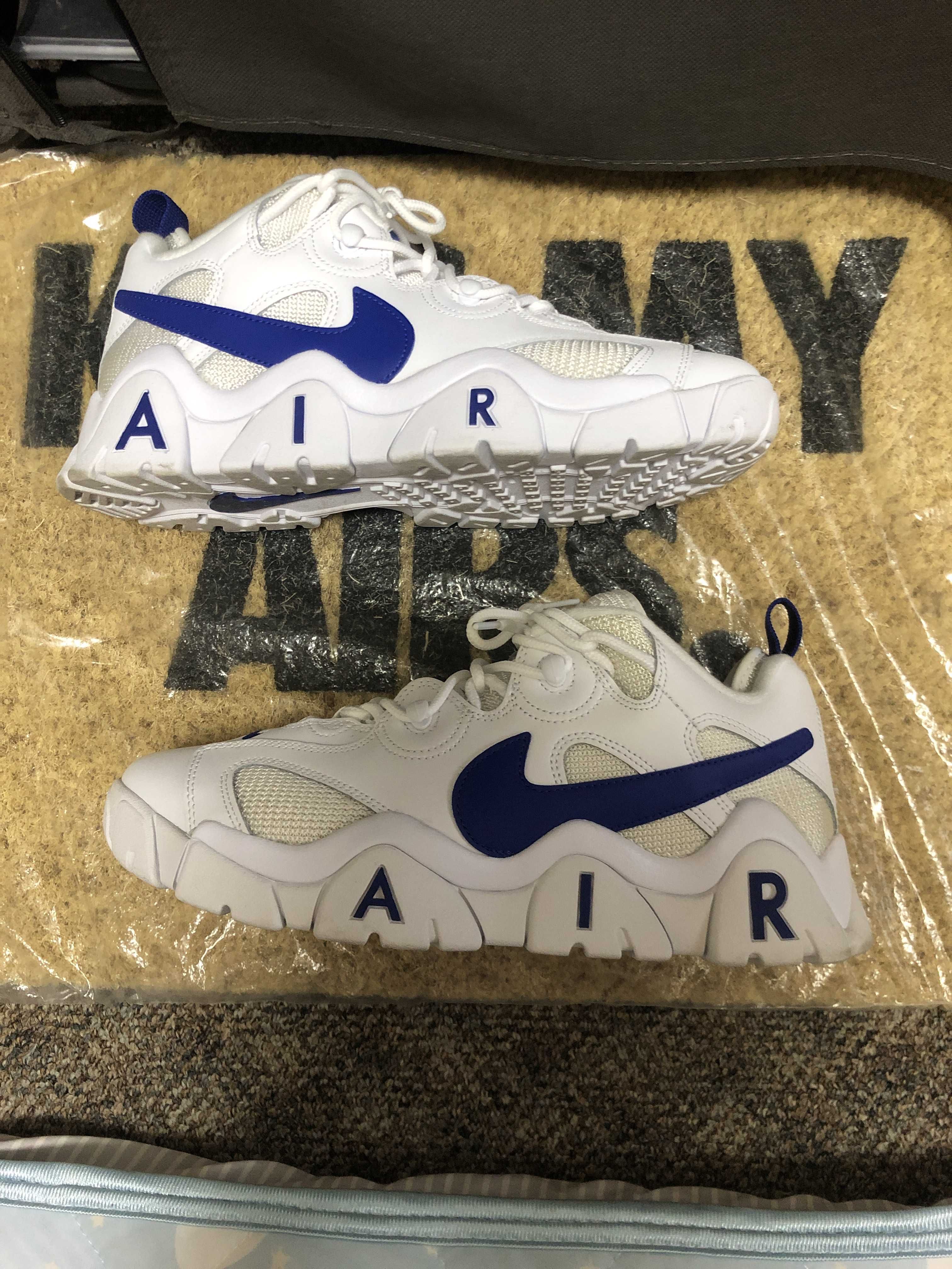 NIKE AIR BARRAGE LOW "WHITE/BLUE"