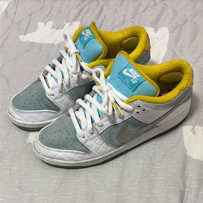 FTC × Nike SB Dunk Low "White/Blue"