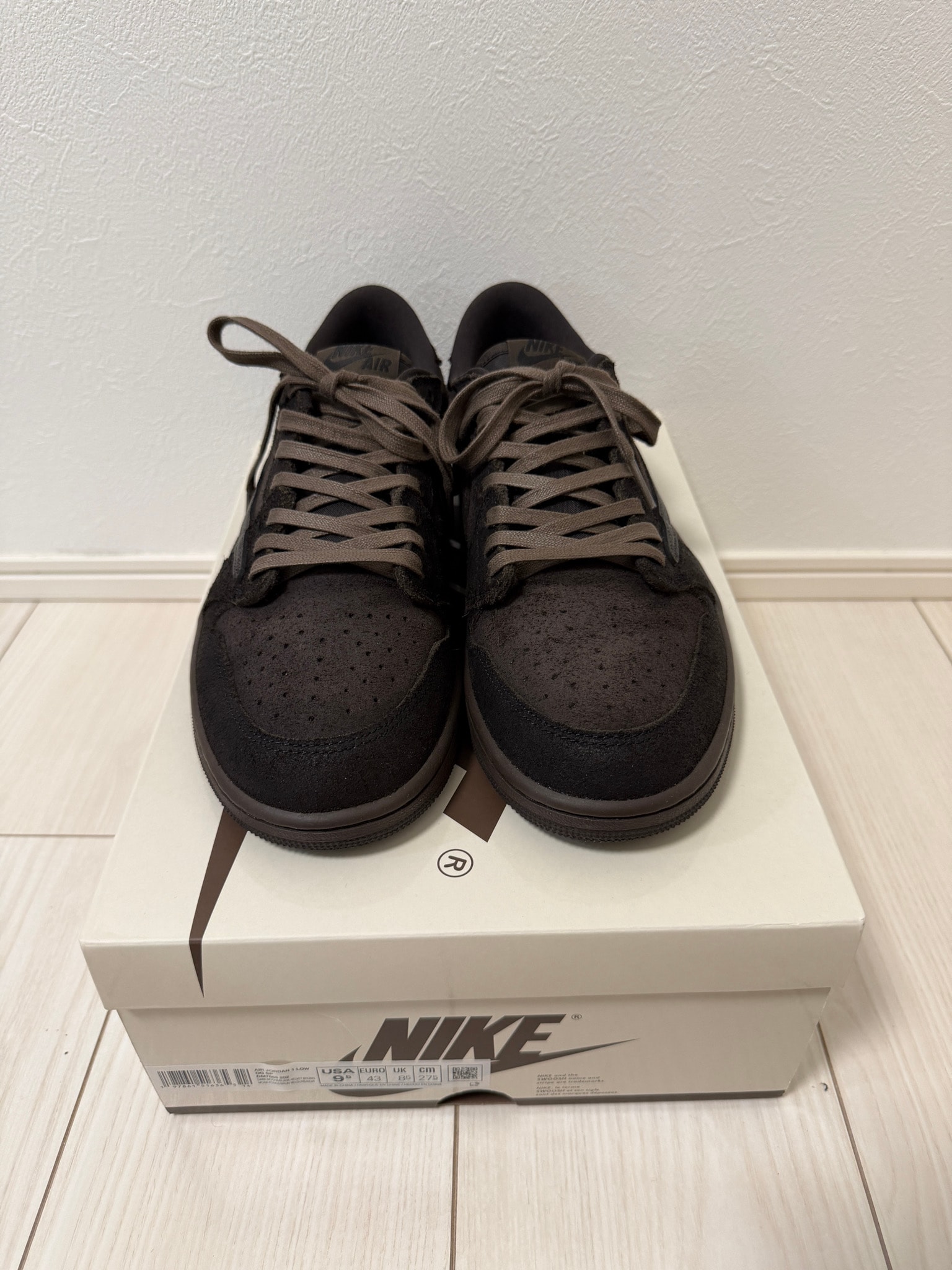 Travis Scott × Nike Air Jordan 1 Low OG SP "Velvet Brown and Dark Mocha"
