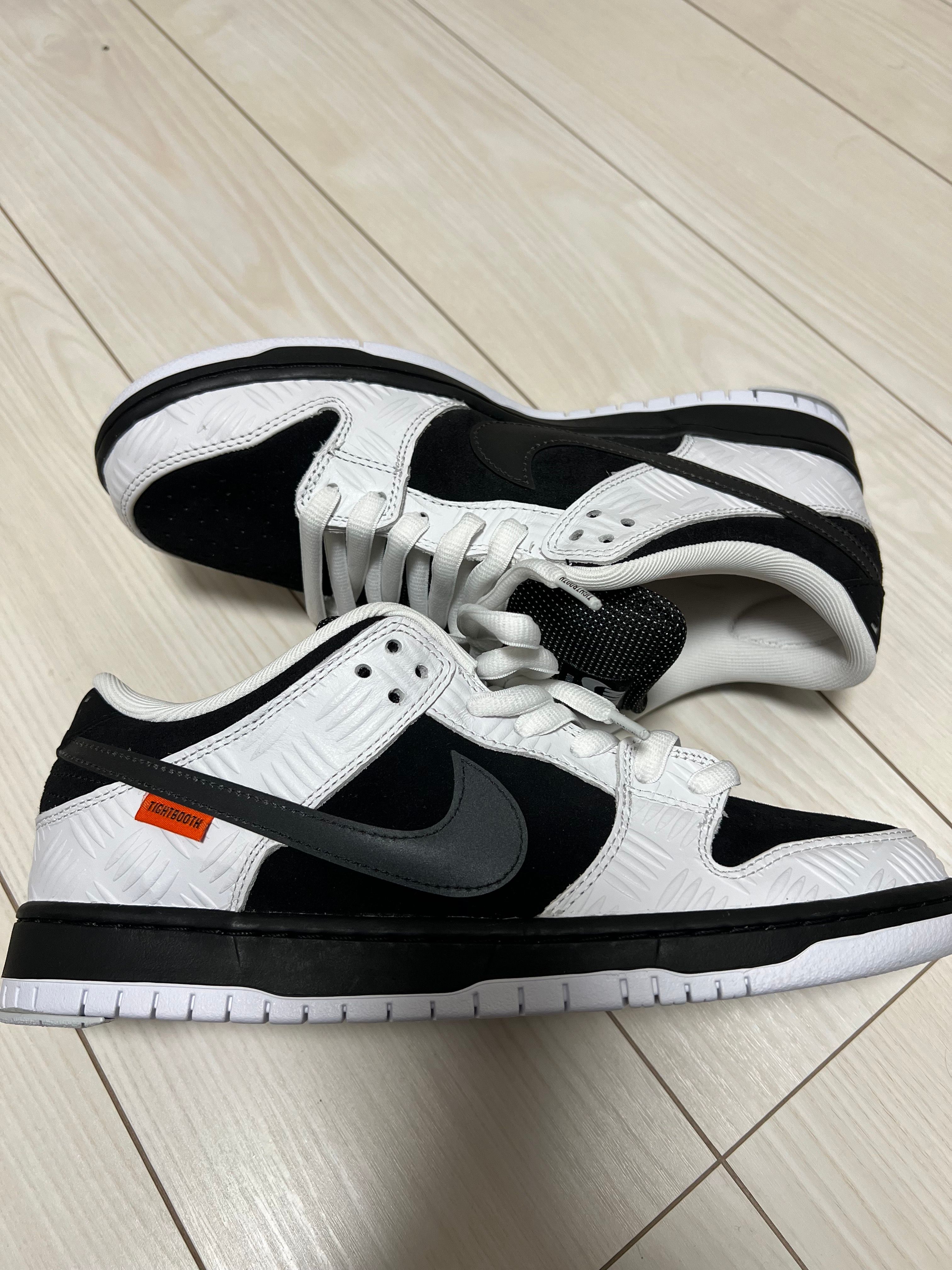 TIGHTBOOTH × Nike SB Dunk Low Pro QS "Black and White"