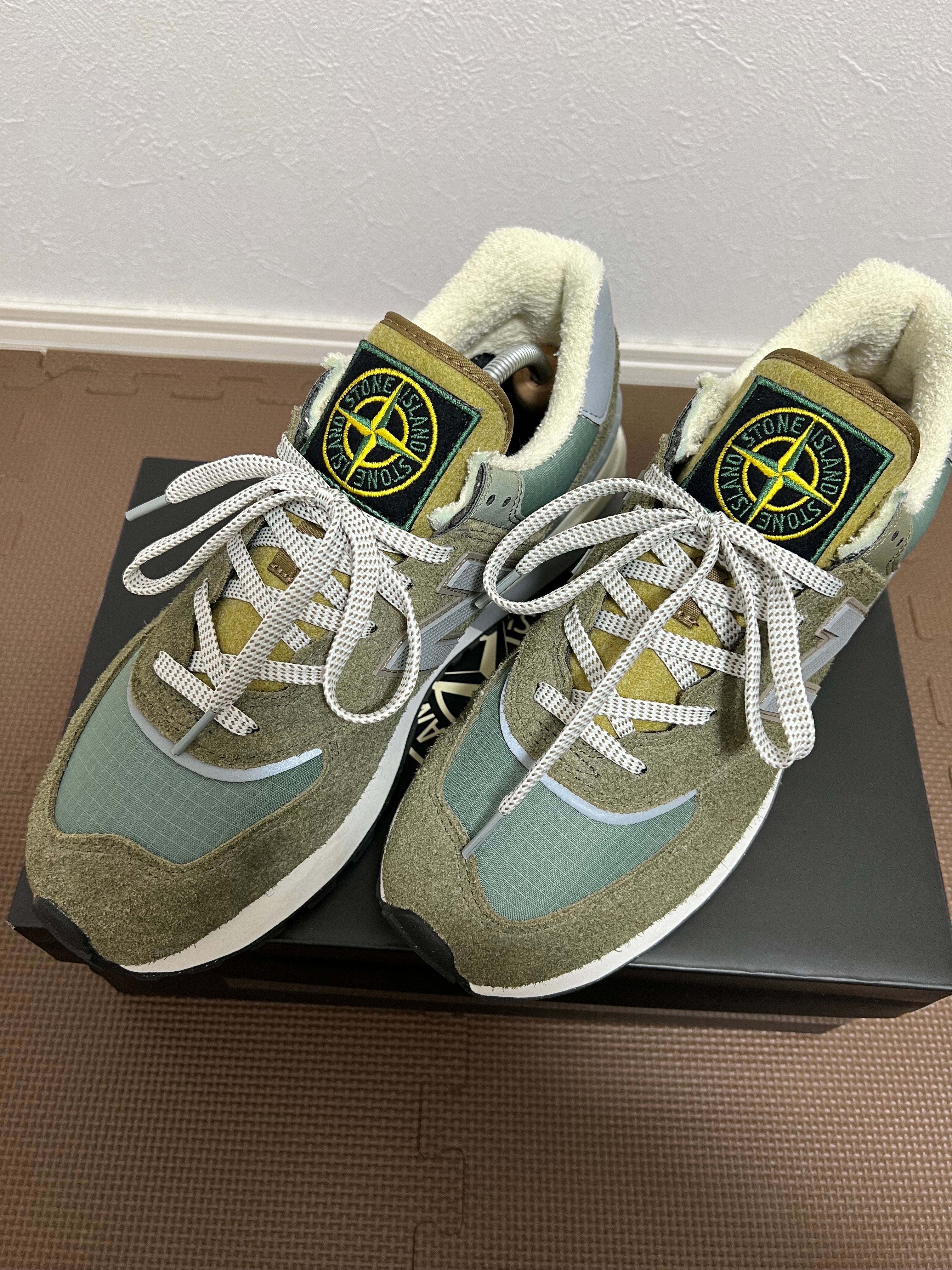 Stone Island × New Balance 574 Legacy "Green"