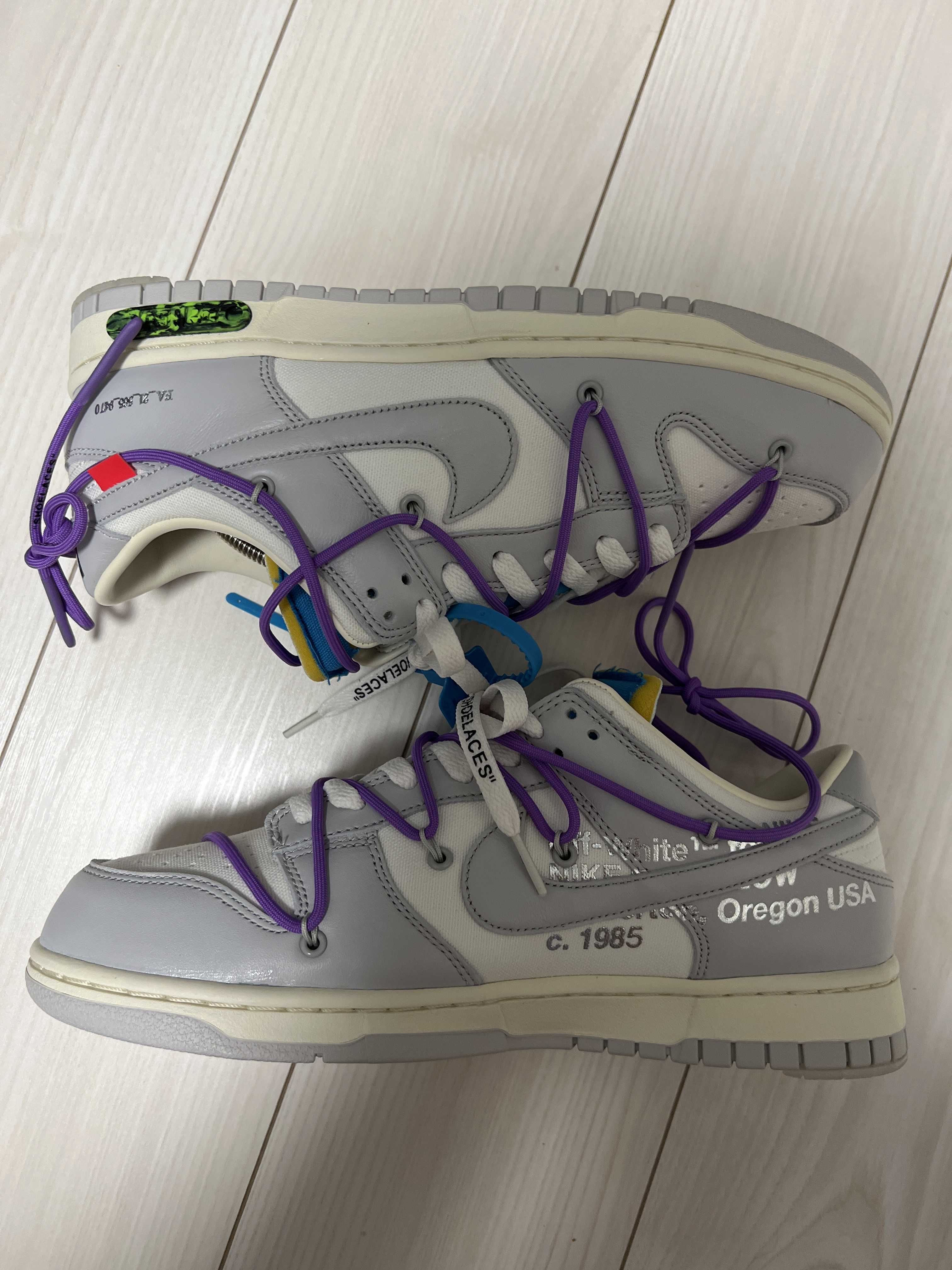 Off-White × Nike Dunk Low "Sail/Neutral Gray"