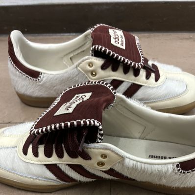 Wales Bonner × adidas Samba Pony Tonal Low "Cream White/Mystery Brown"