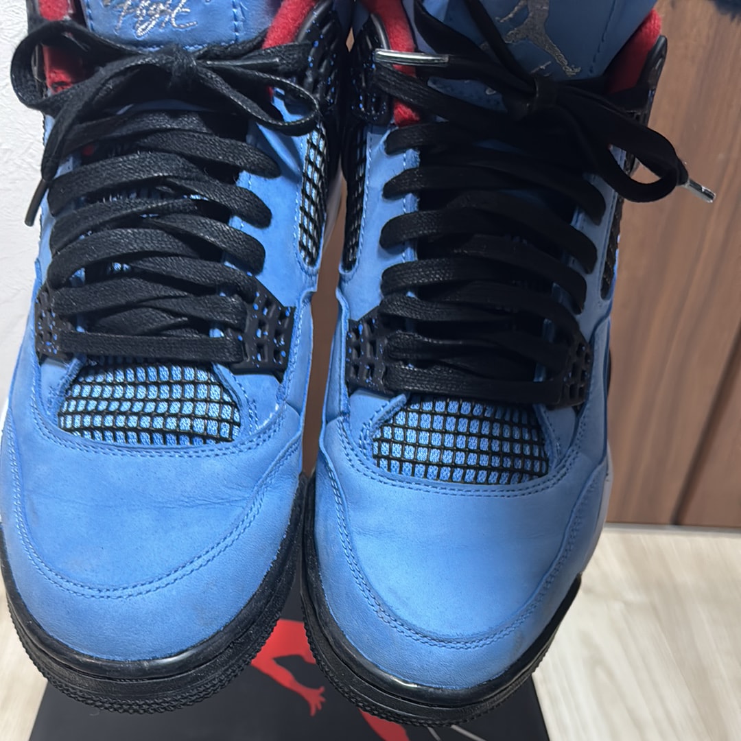 Travis Scott × Nike Air Jordan 4 Retro Cactus Jack "University Blue"