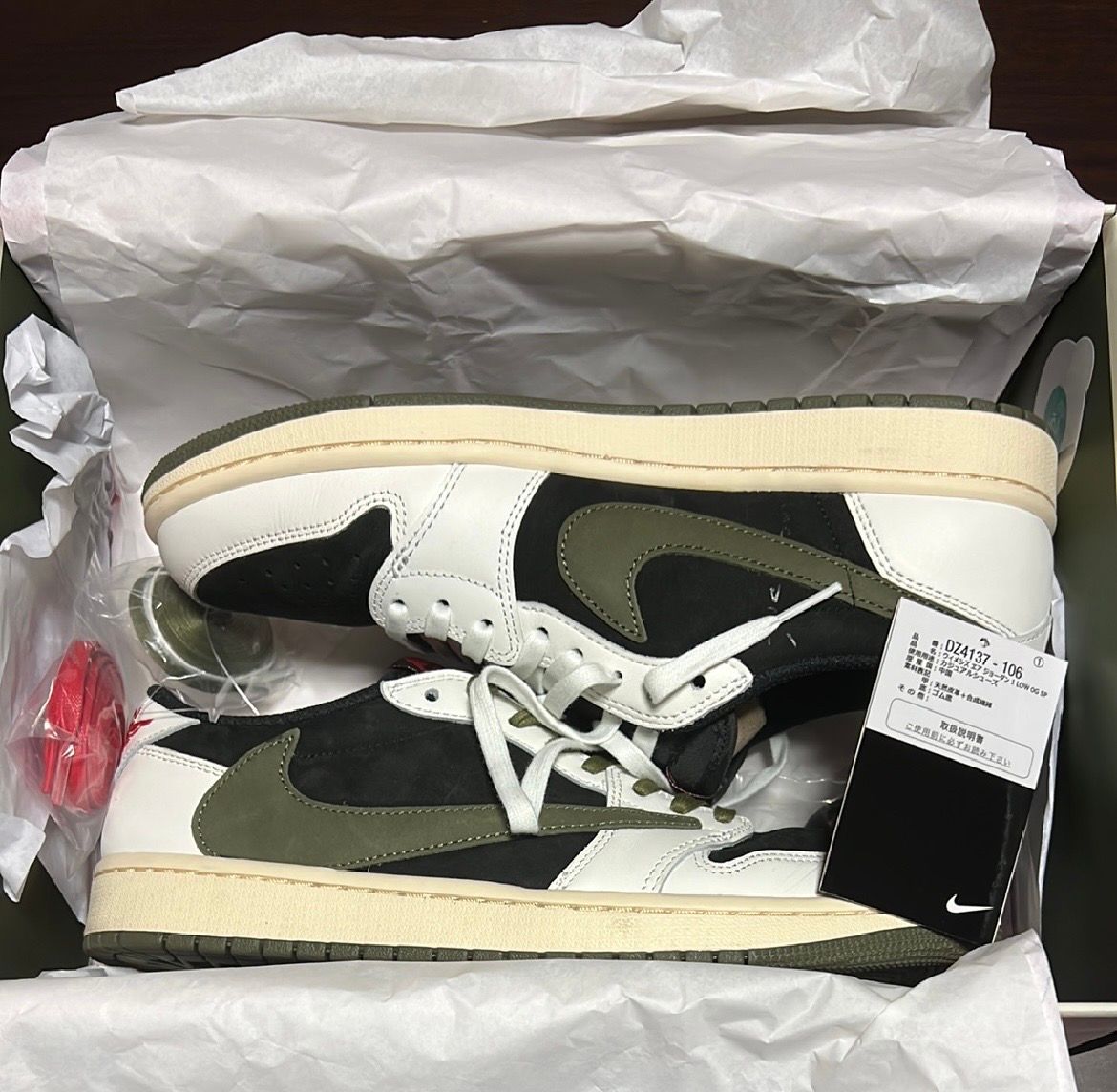 Travis Scott × Nike Women's Air Jordan 1 Low OG "Medium Olive"