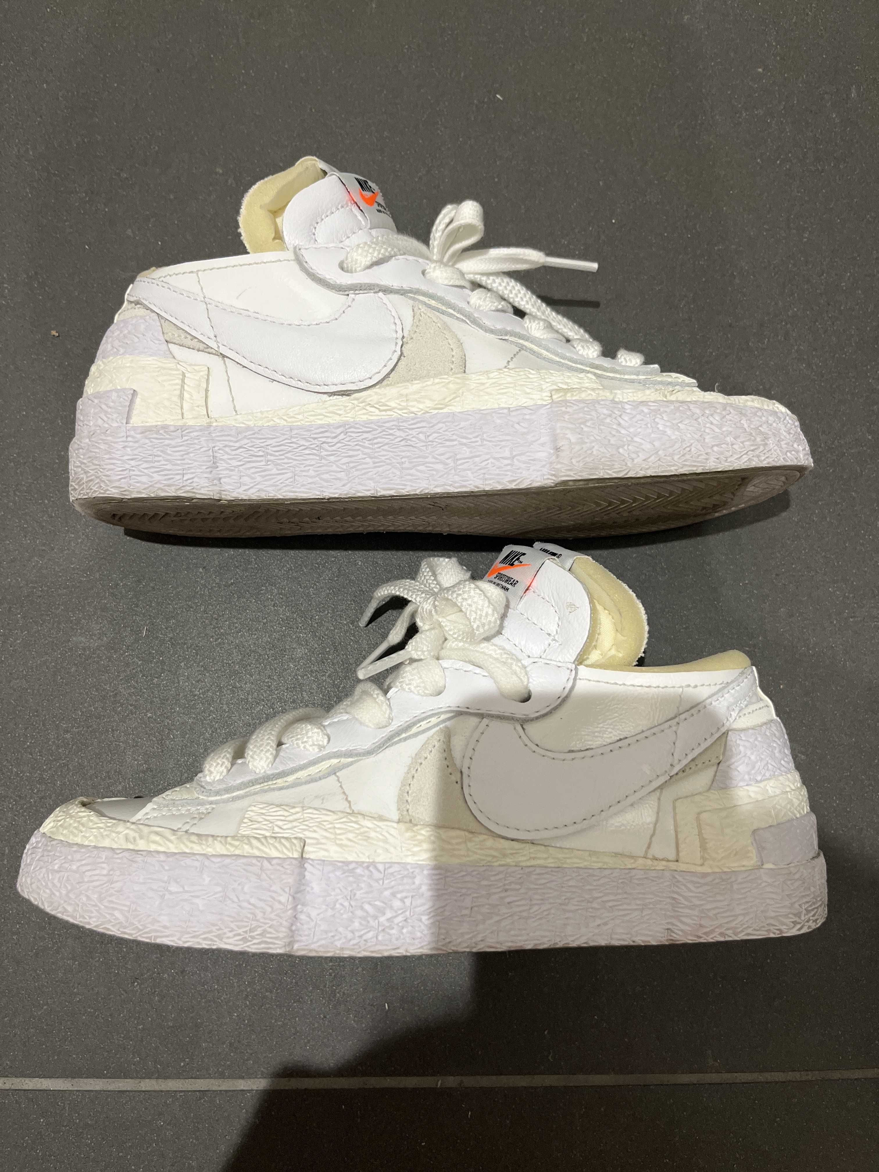 sacai × Nike Blazer Low "White Patent Leather"