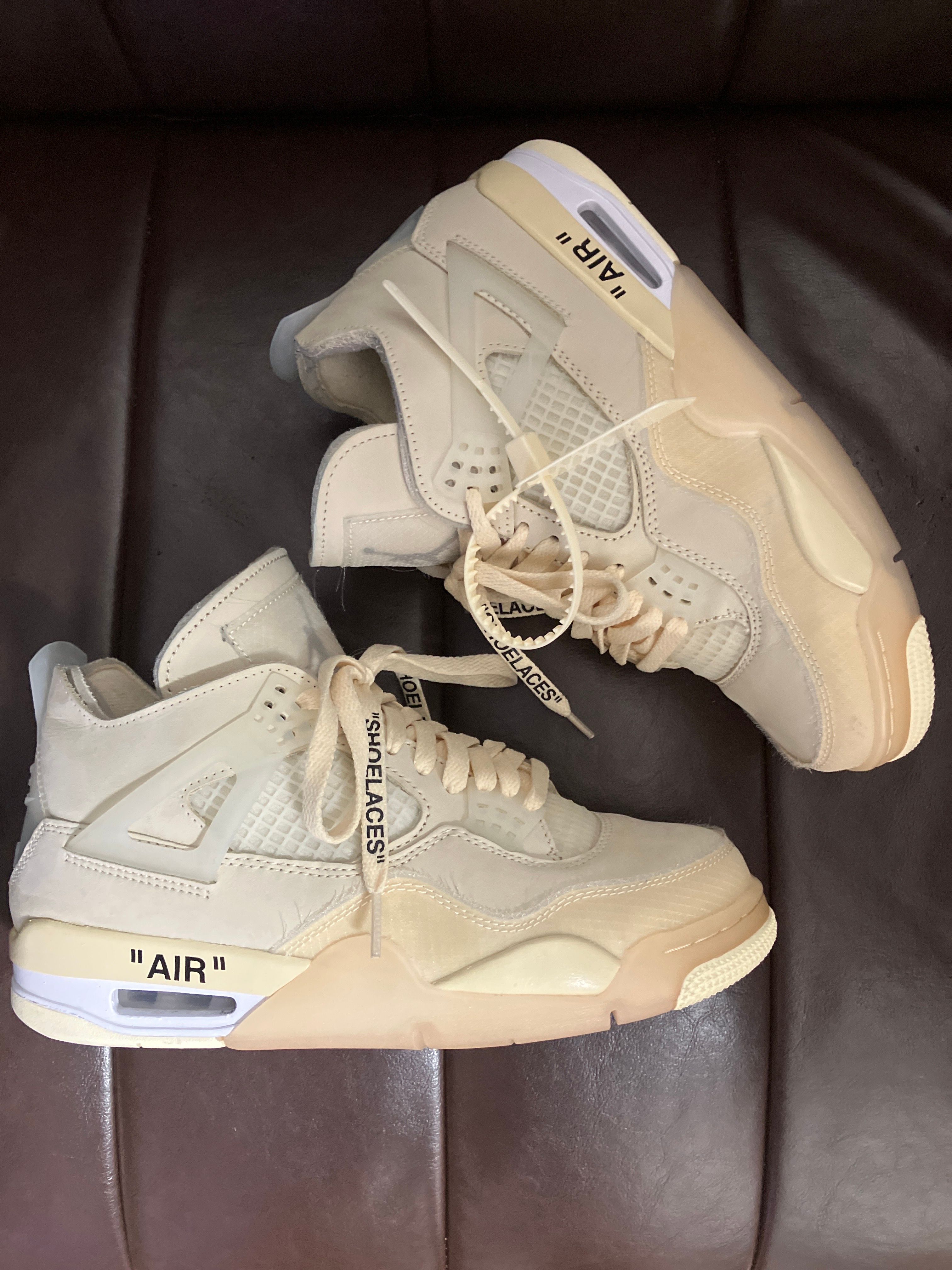 Off-White × Nike Women's Air Jordan 4 SP "Sail"