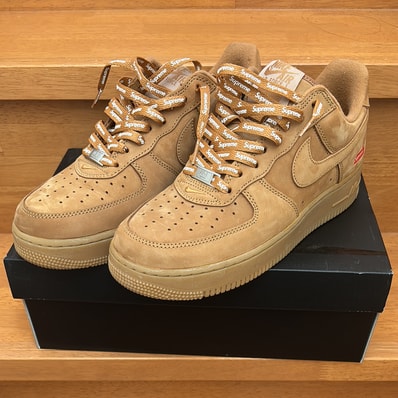 Supreme × Nike Air Force 1 Low "Flax/Wheat"