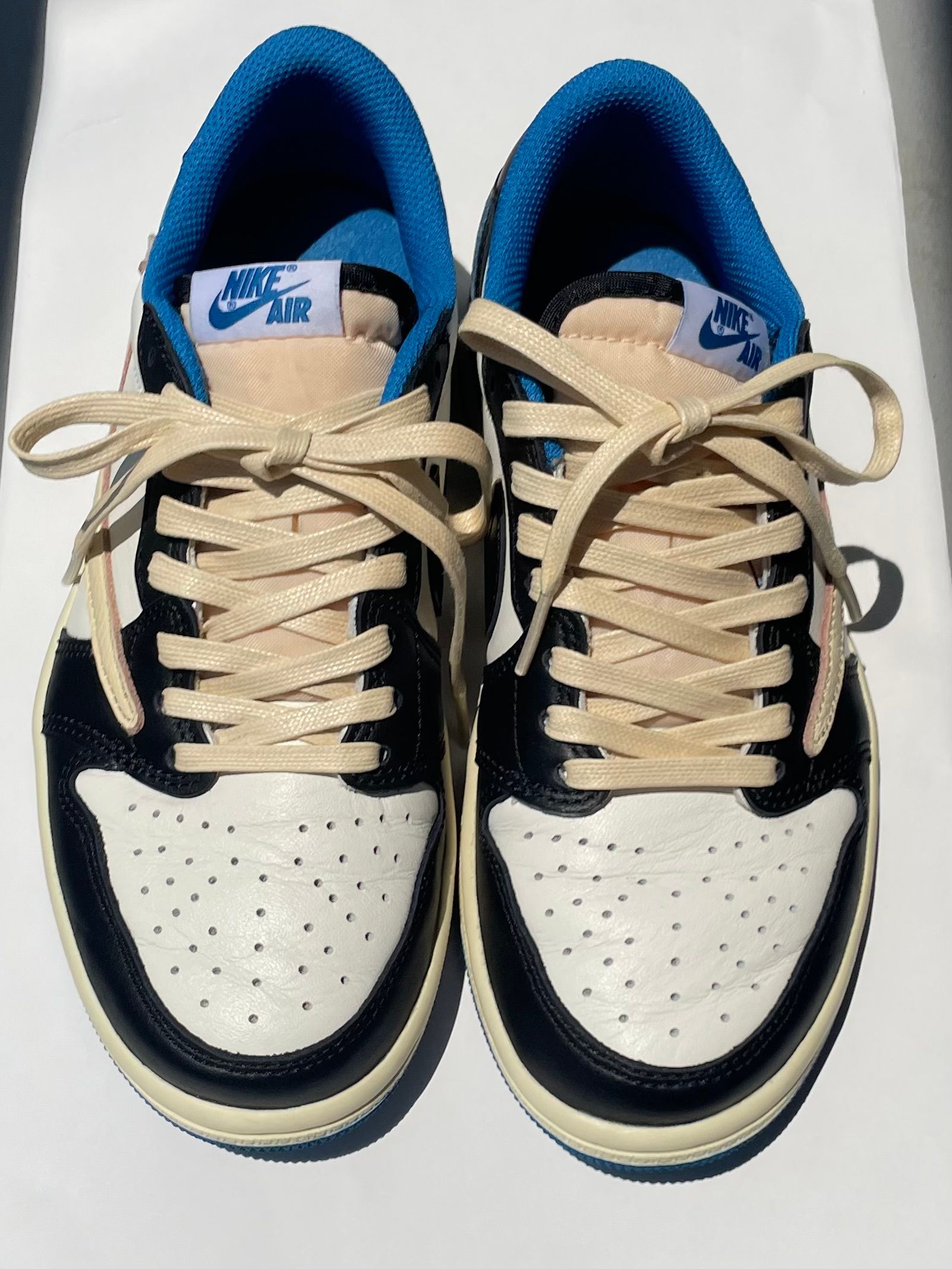 Travis Scott × fragment design × Nike Air Jordan 1 Low OG SP "Military Blue"