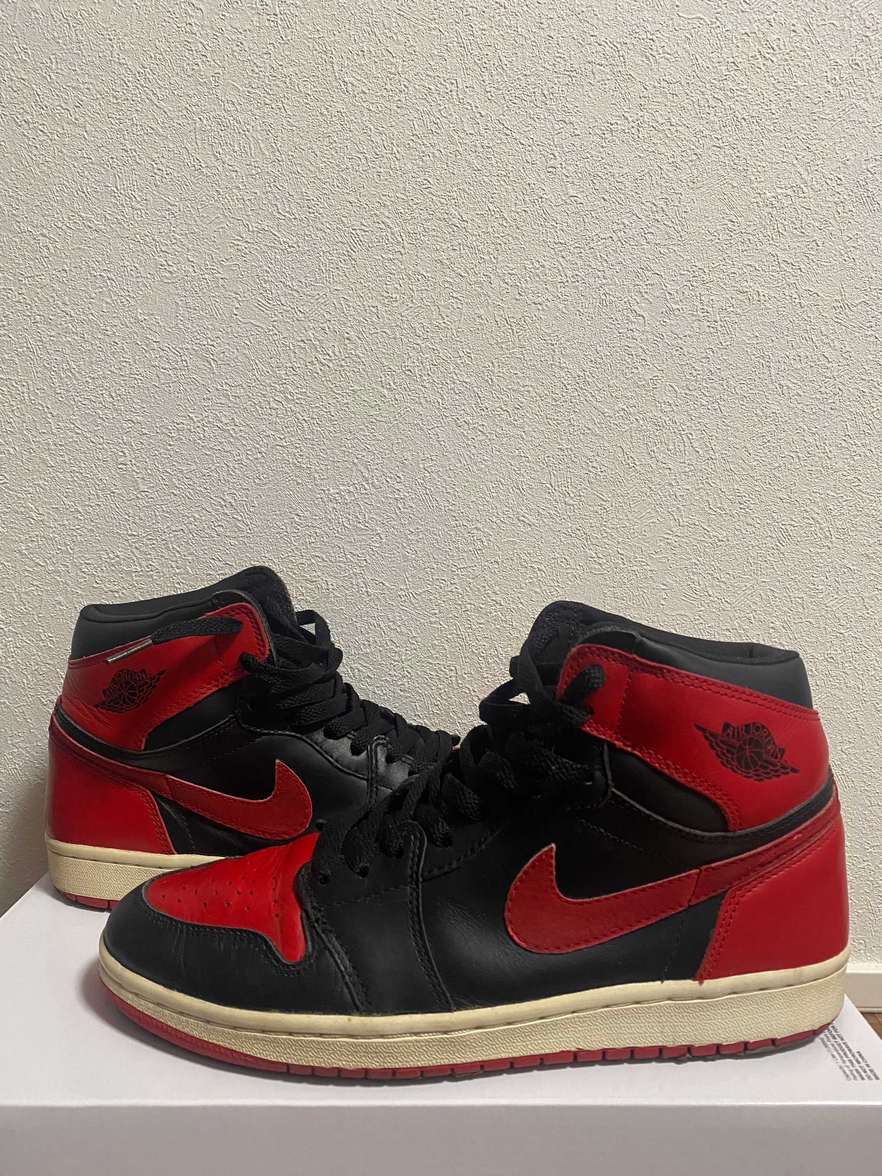 Nike Air Jordan 1 Retro High "Black Varsity Red/Bred"(2001)
