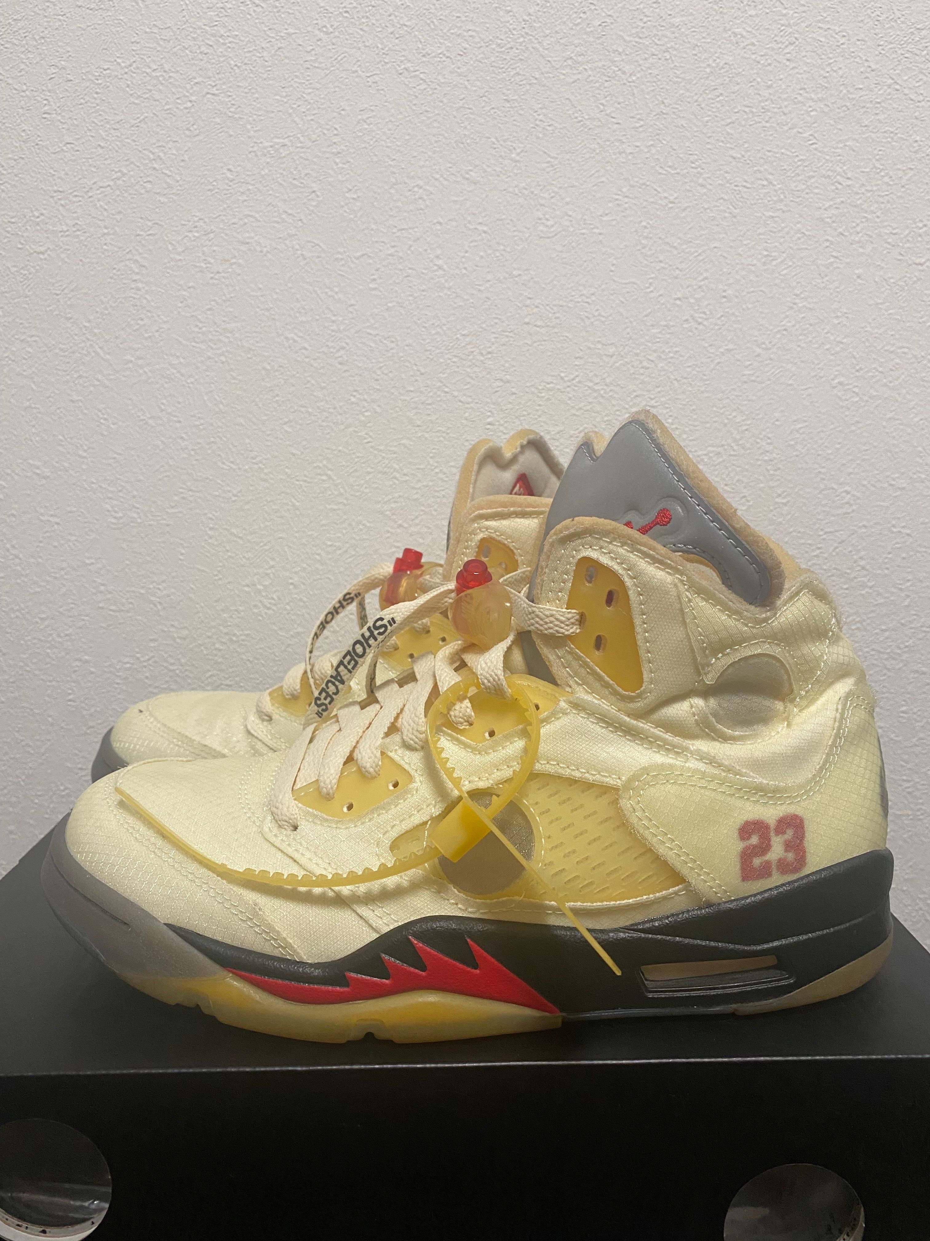 Off-White × Nike Air Jordan 5 "Sail"  