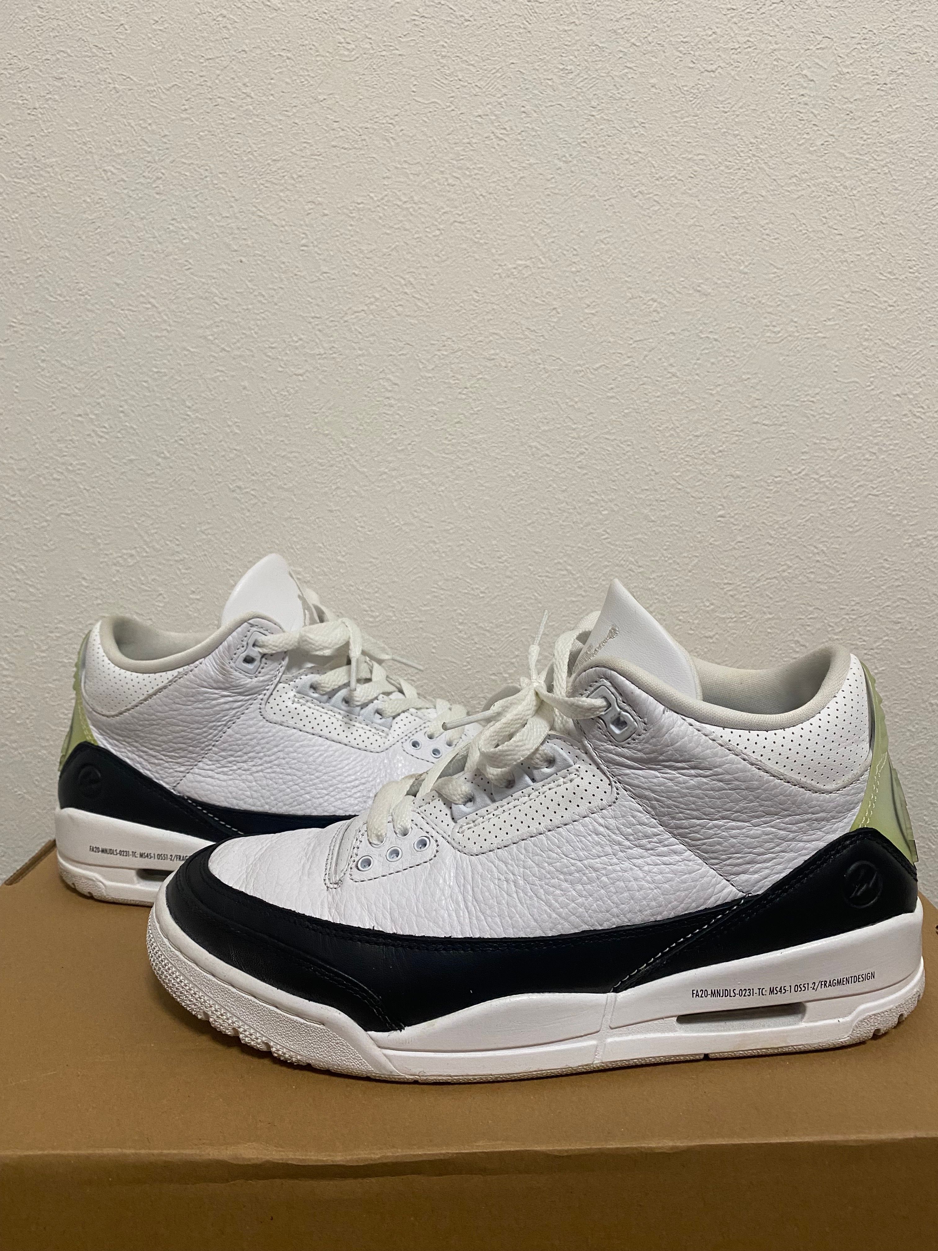 Fragment × Nike Air Jordan 3 "White/Black"