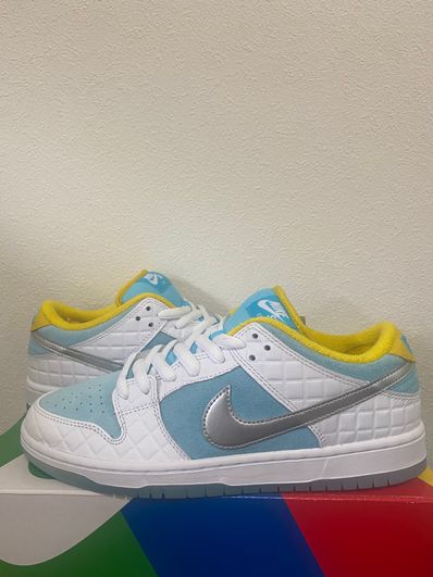 FTC × Nike SB Dunk Low "White/Blue"