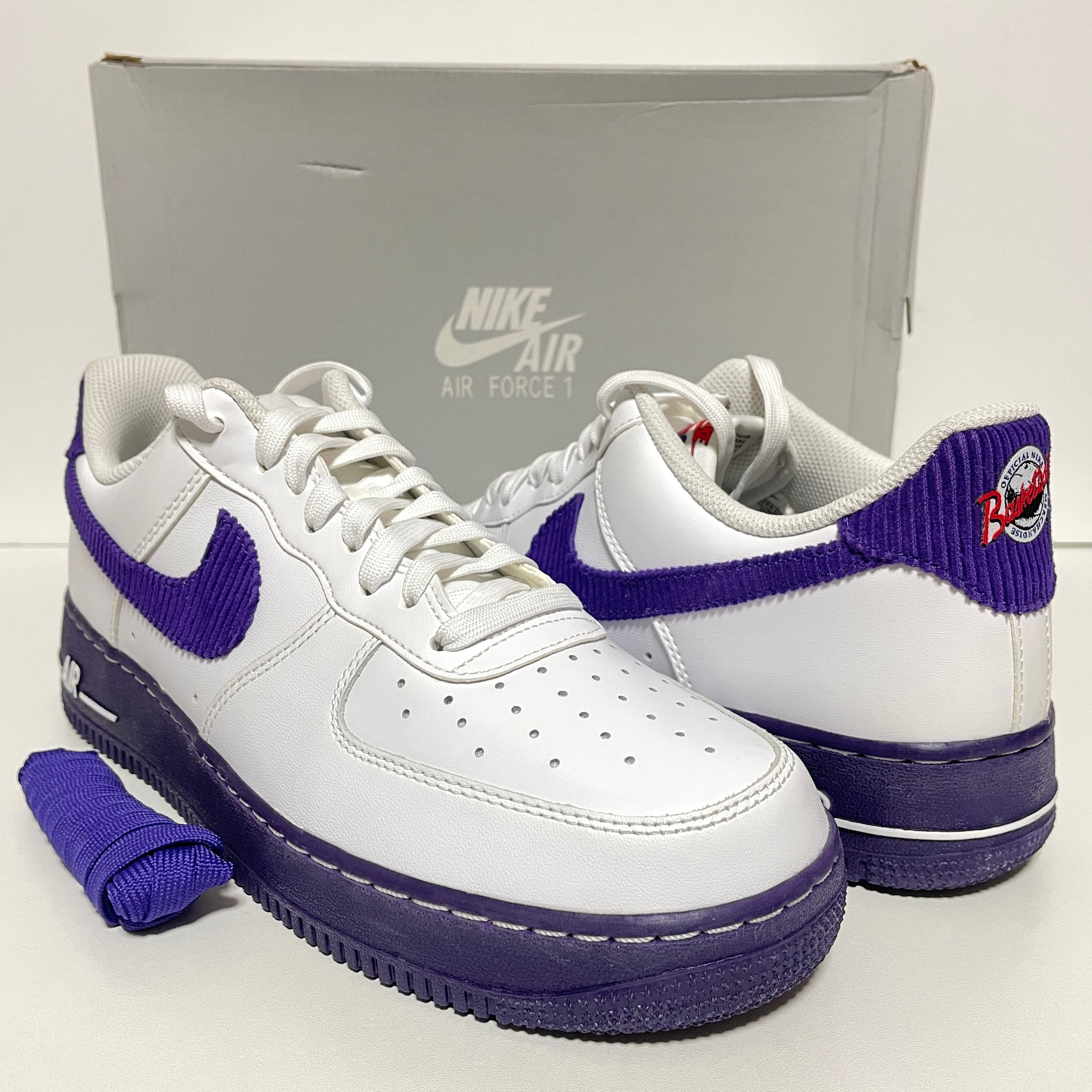 Nike Air Force 1 Low '07 EMB "White and Court Purple"