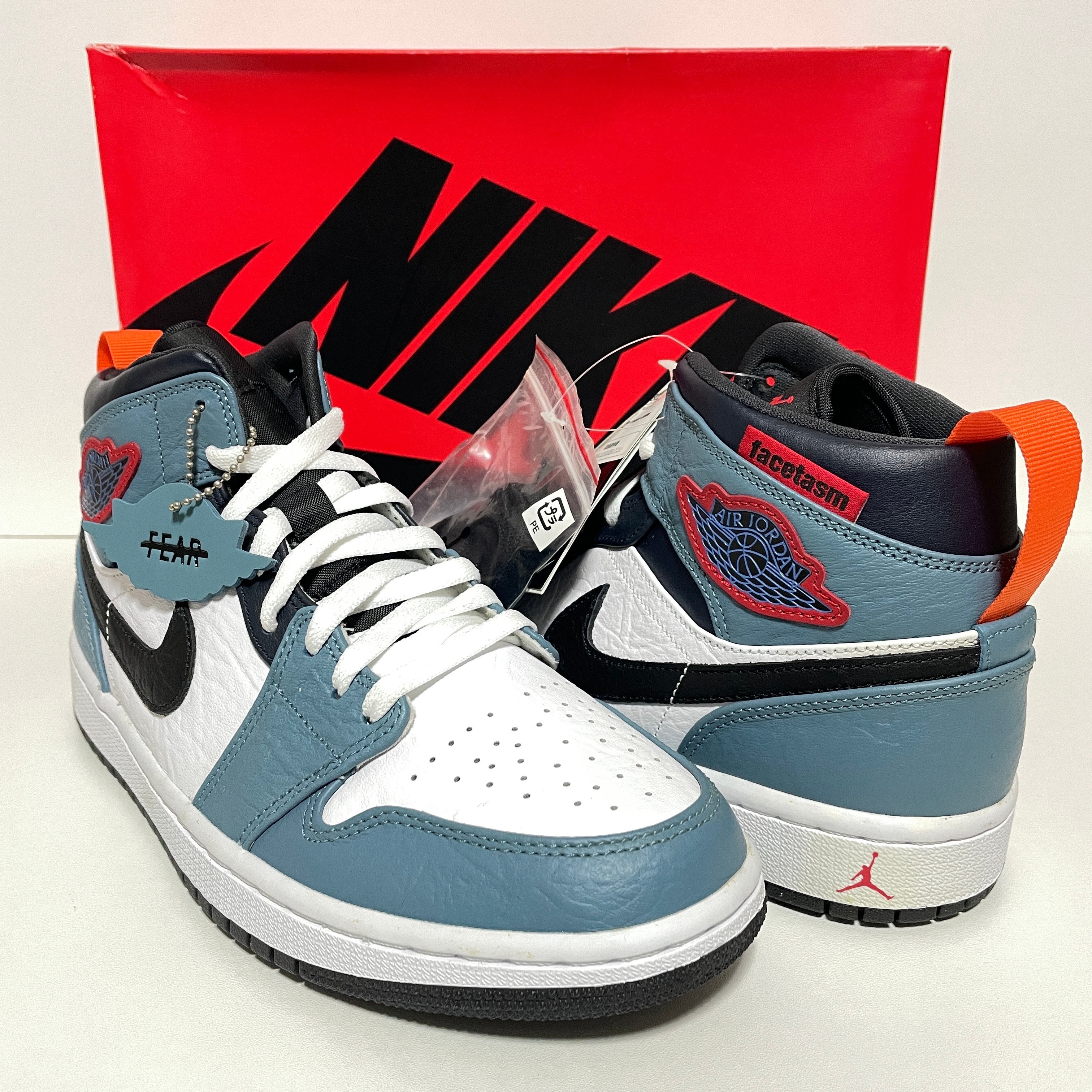 FACETASM × Nike Air Jordan 1 Mid "White/Navy"