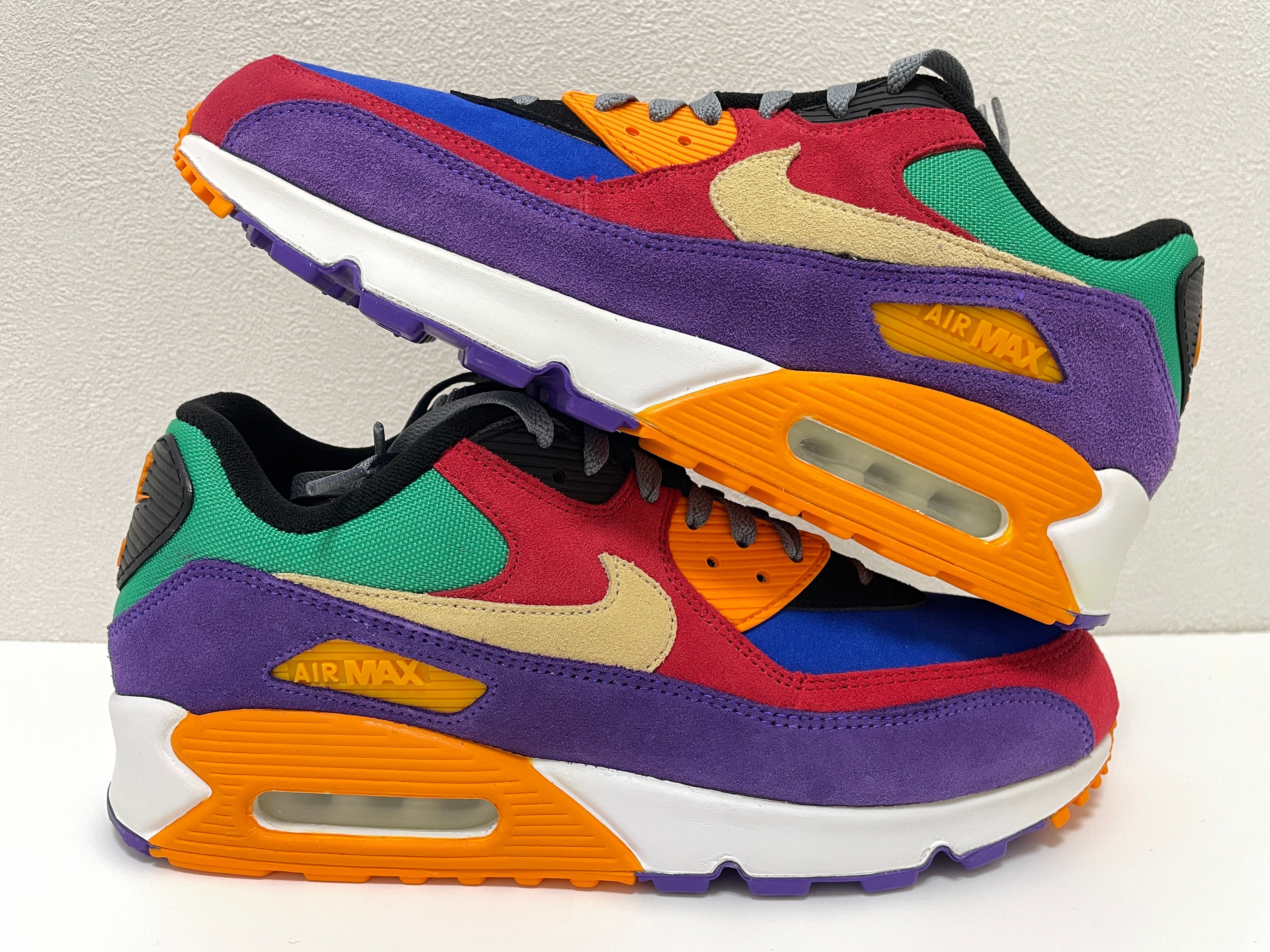 NIKE AIR MAX 90 "VIOTECH UNIVERSITYRED/PALE VANILLA/HYPER GRAPE"