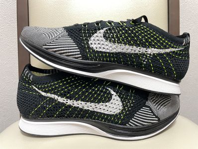 Nike Flyknit Racer "Black White Volt"