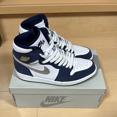 Nike Air Jordan 1 High OG CO.JP "White/Midnight Navy" (2020) (Standard Box)