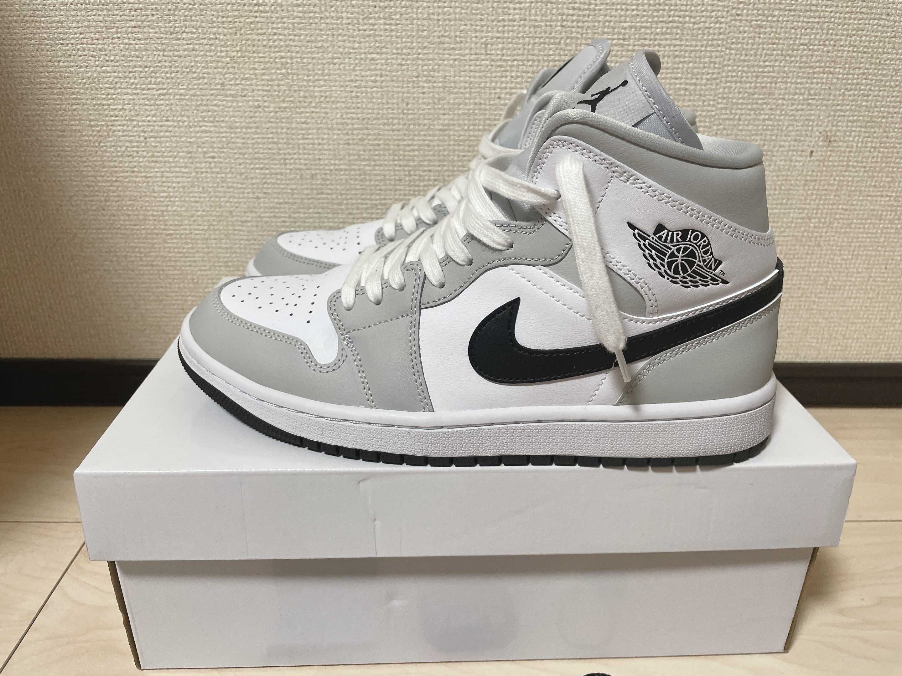 Nike Women's Air Jordan 1 Mid "Grey Fog/White/Black"