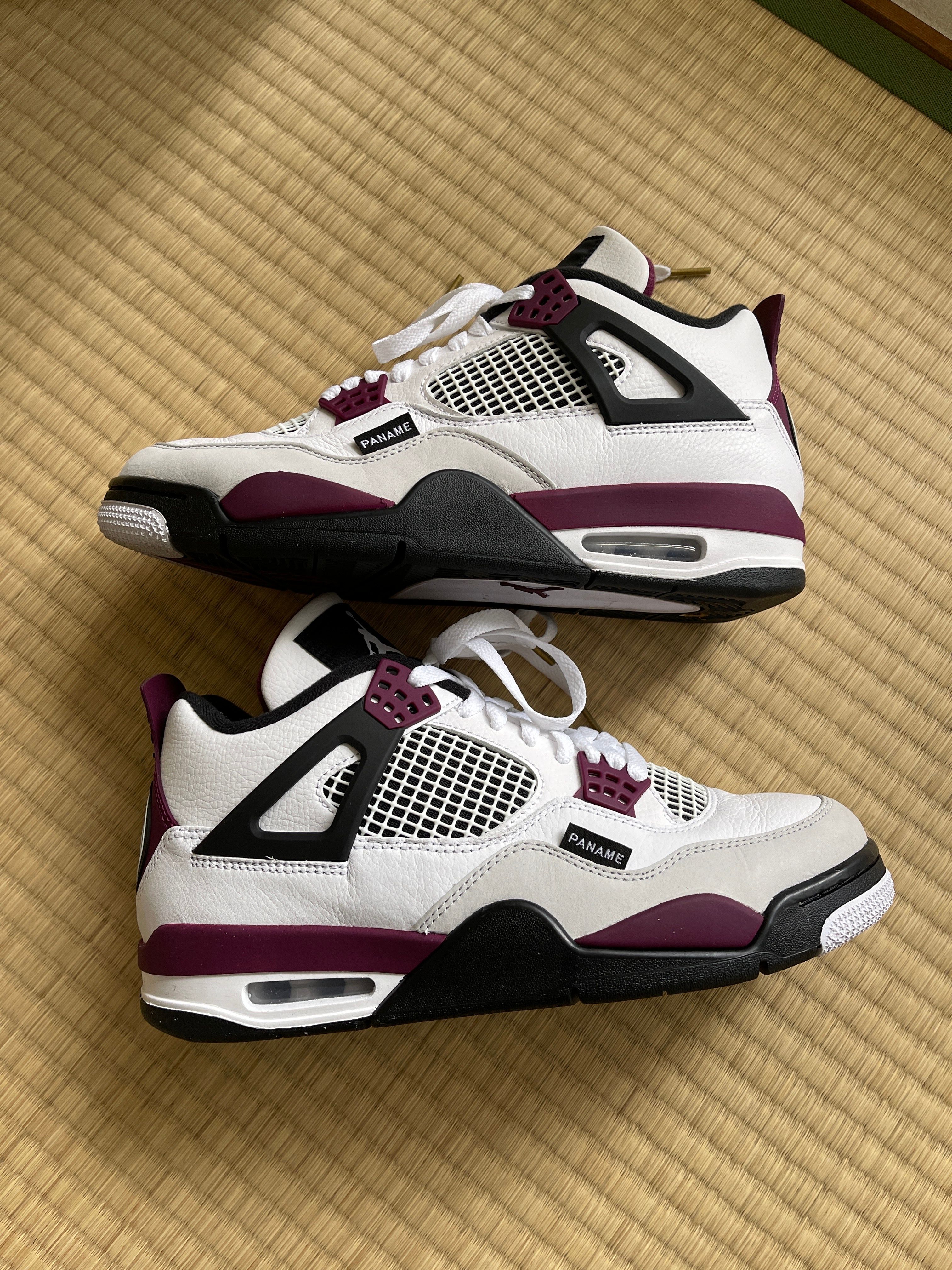 Paris Saint Germain ×Nike Air Jordan 4 Retro "White/Bordeaux/Neutral Gray"