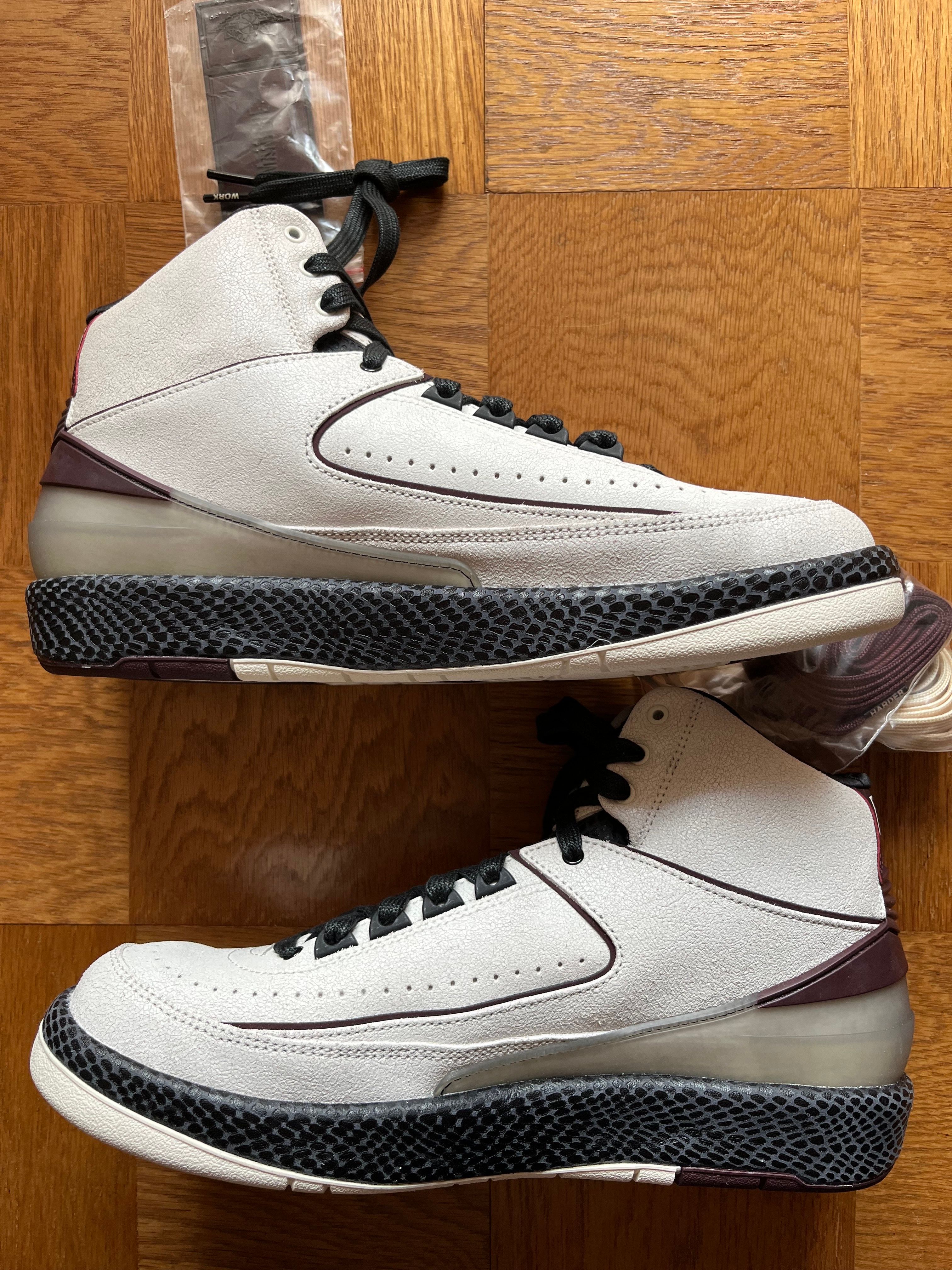 A Ma Maniere × Nike Air Jordan 2 "Airness/Sail and Burgundy"
