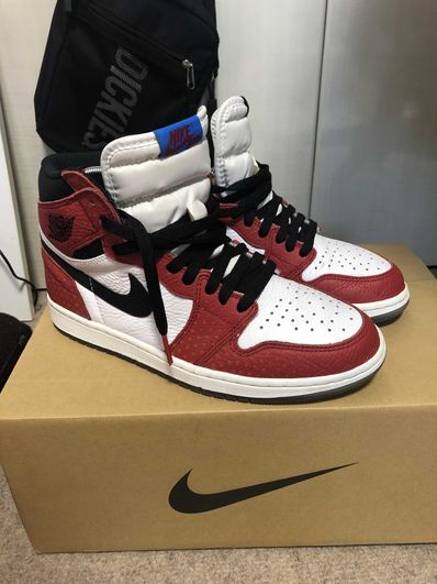 Spiderman × Nike Air Jordan 1 Origin Story "Gym Red/White/Photo Blue/Black"