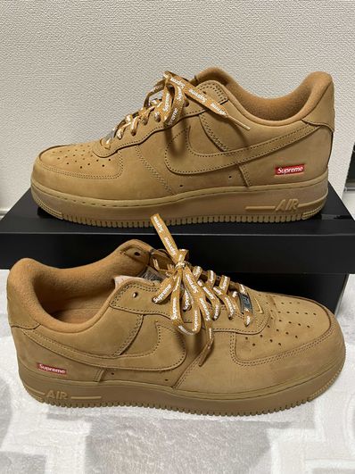Supreme × Nike Air Force 1 Low "Flax/Wheat"