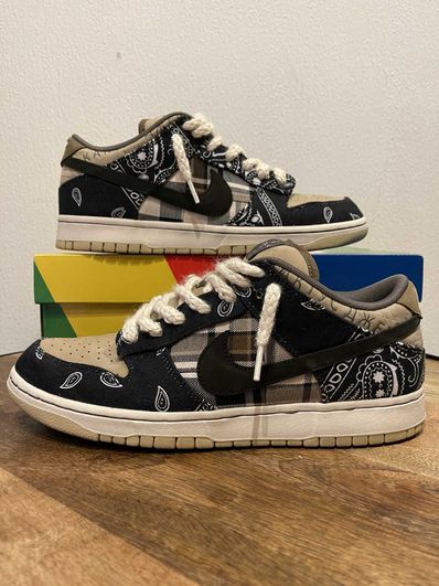 Travis Scott × Nike SB Dunk Low "Black/Parachute Beige"