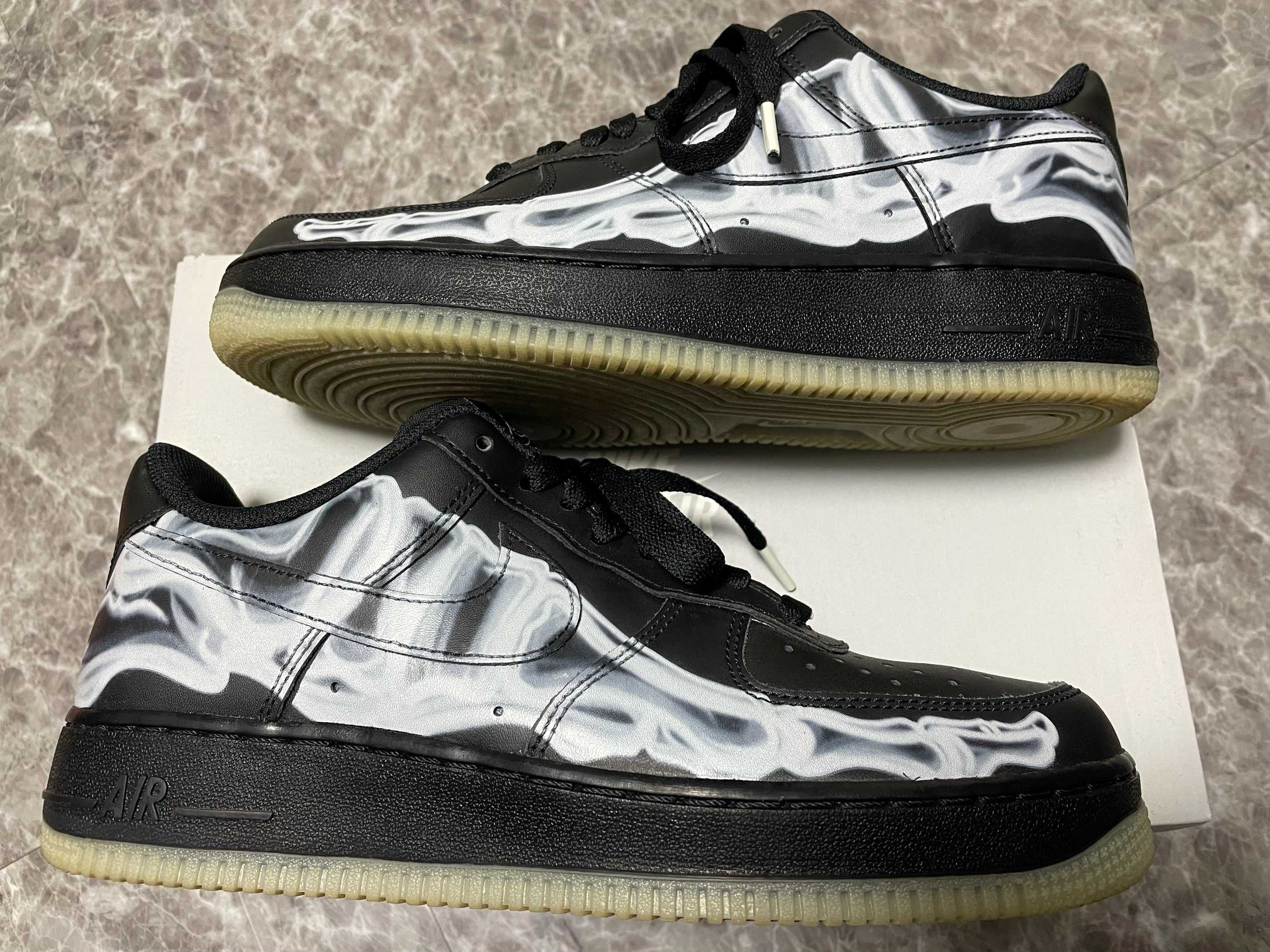 Nike Air Force 1 Low "Black Skeleton"