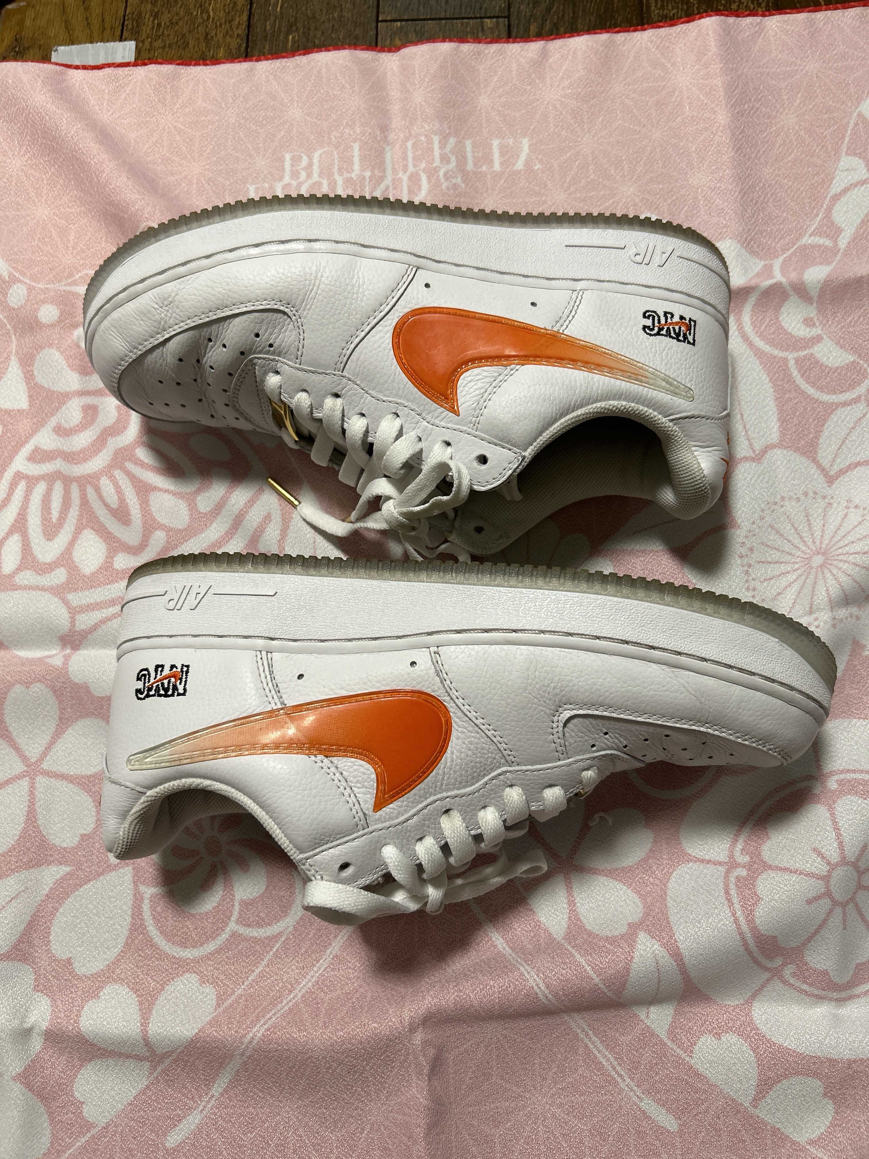 KITH × Nike Air Force 1 Low "White/Rush Blue/White/Brilliant Orange"