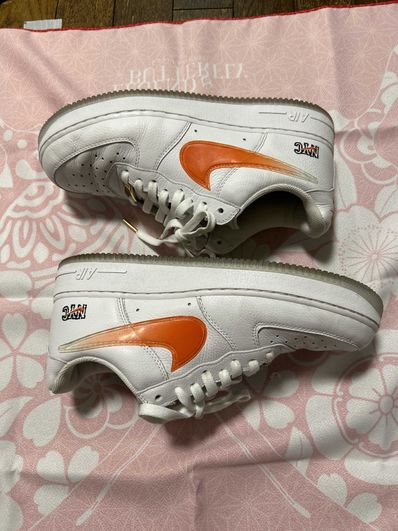 KITH × Nike Air Force 1 Low "White/Rush Blue/White/Brilliant Orange"