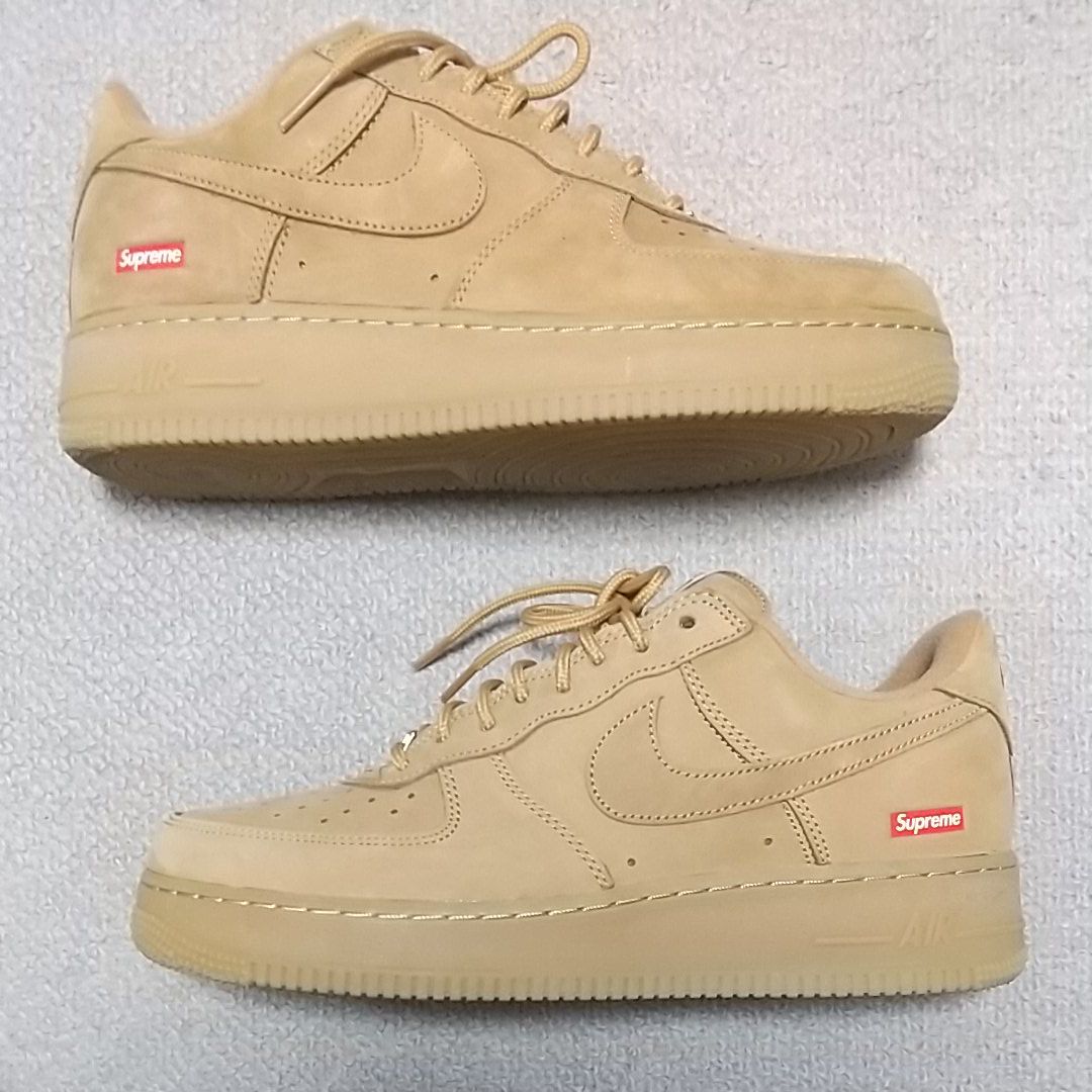 Supreme × Nike Air Force 1 Low "Flax/Wheat"