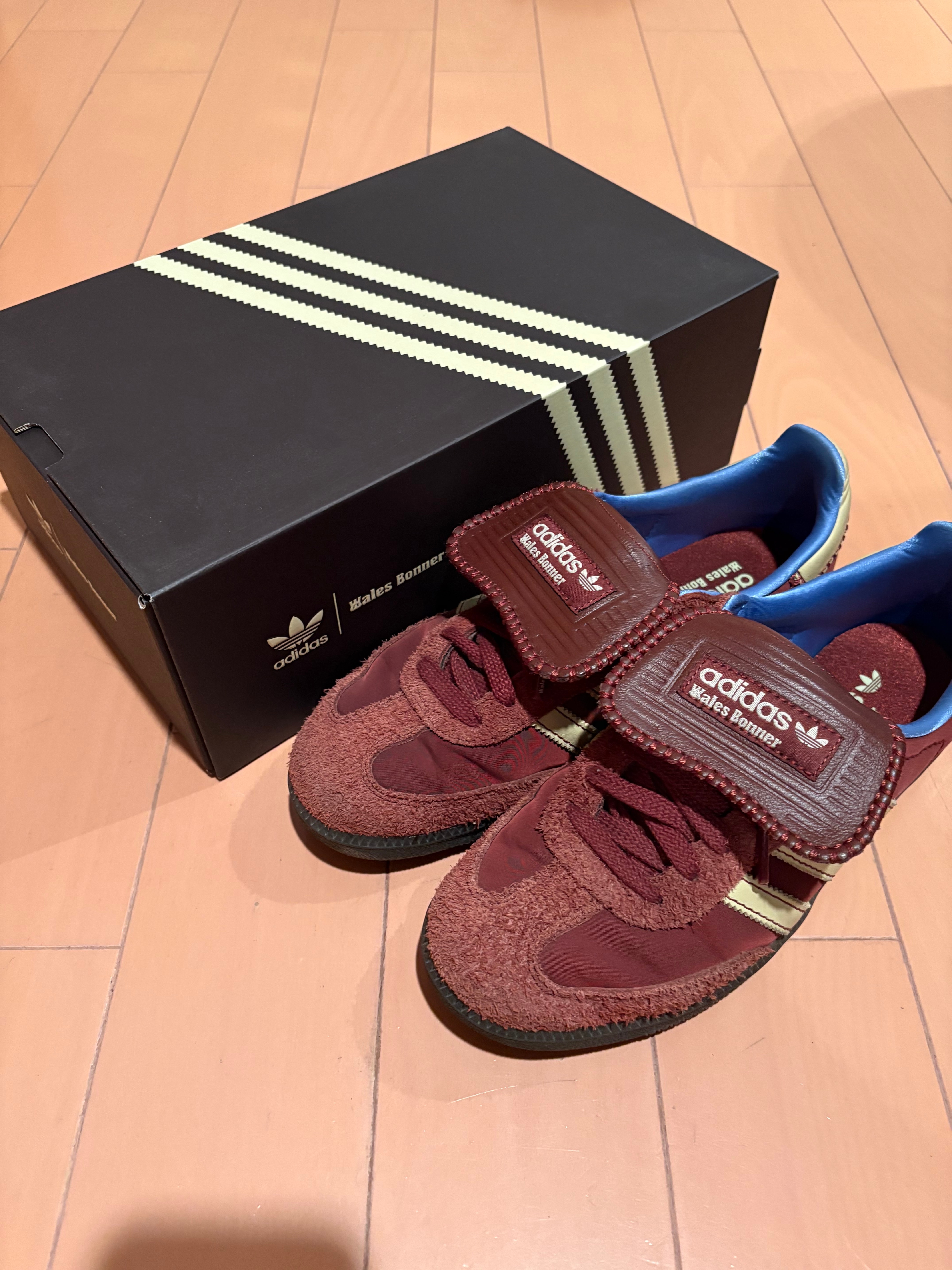 Wales Bonner × adidas Samba Nylon Low "Fox Brown/Sandy Beige/Lucky Blue"