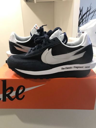 Fragment × sacai × Nike LD Waffle "Blackended Blue"