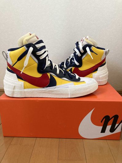 sacai × Nike Blazer Mid "Varsity Maize/Varsity Red"