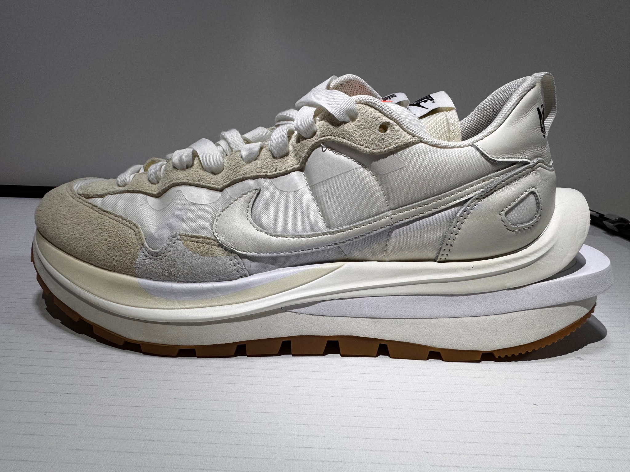 sacai × Nike Vapor Waffle "White Gum"