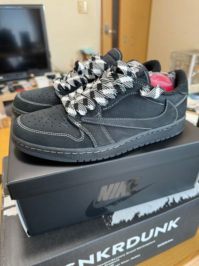 Travis Scott × Nike Air Jordan 1 Low OG SP "Black Phantom"