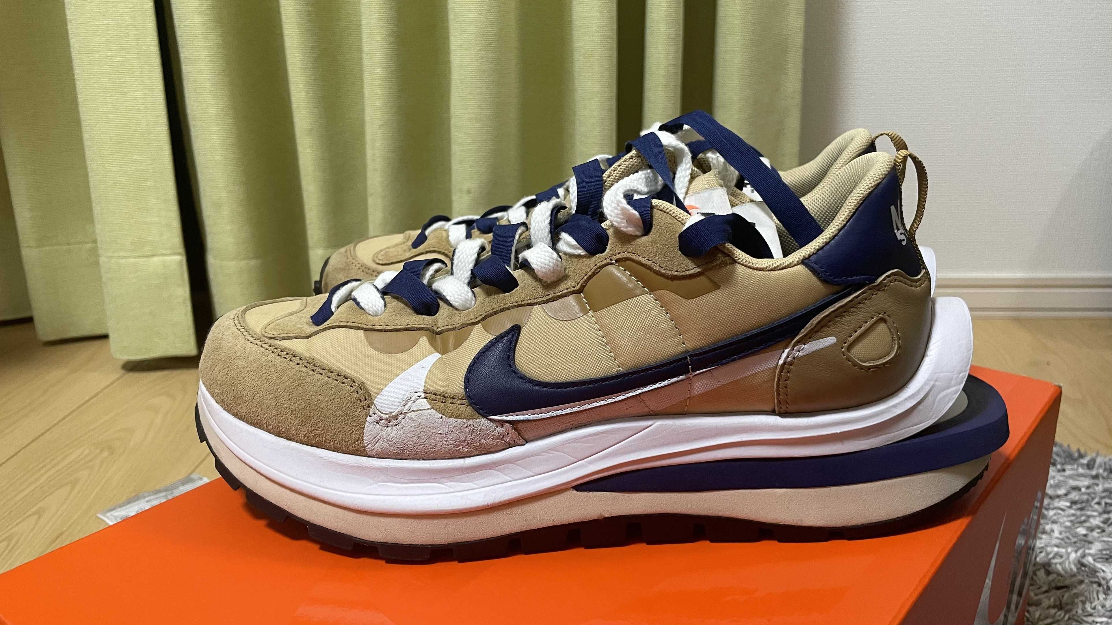 Sacai × Nike Vapor Waffle "Sesame And Blue Void"