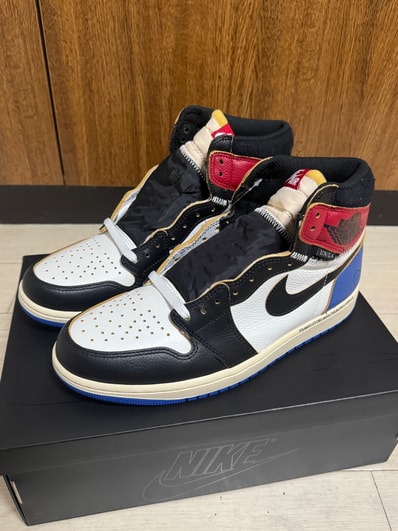 fragment design × UNION × Nike Air Jordan 1 High OG "Black/Varsity Red"
