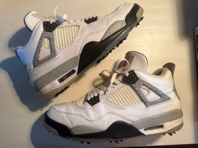 NIKE GOLF AIR JORDAN 4 "WHITE CEMENT"