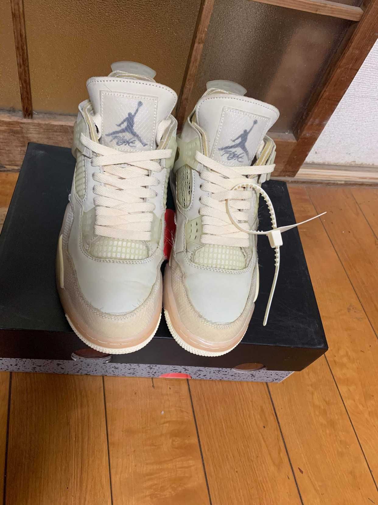 Off-White × Nike Women's Air Jordan 4 SP "Sail"