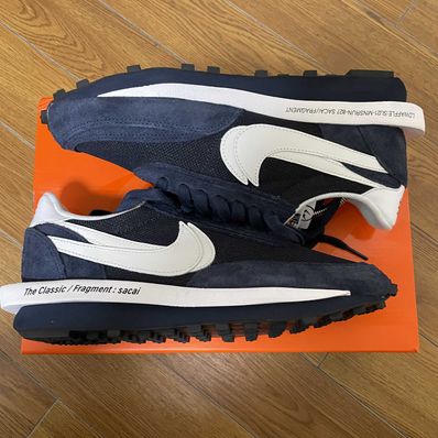 Fragment × sacai × Nike LD Waffle "Blackended Blue"