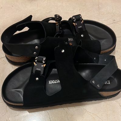 Dior × BIRKENSTOCK Milano "Nubuck/Calfskin/Black"