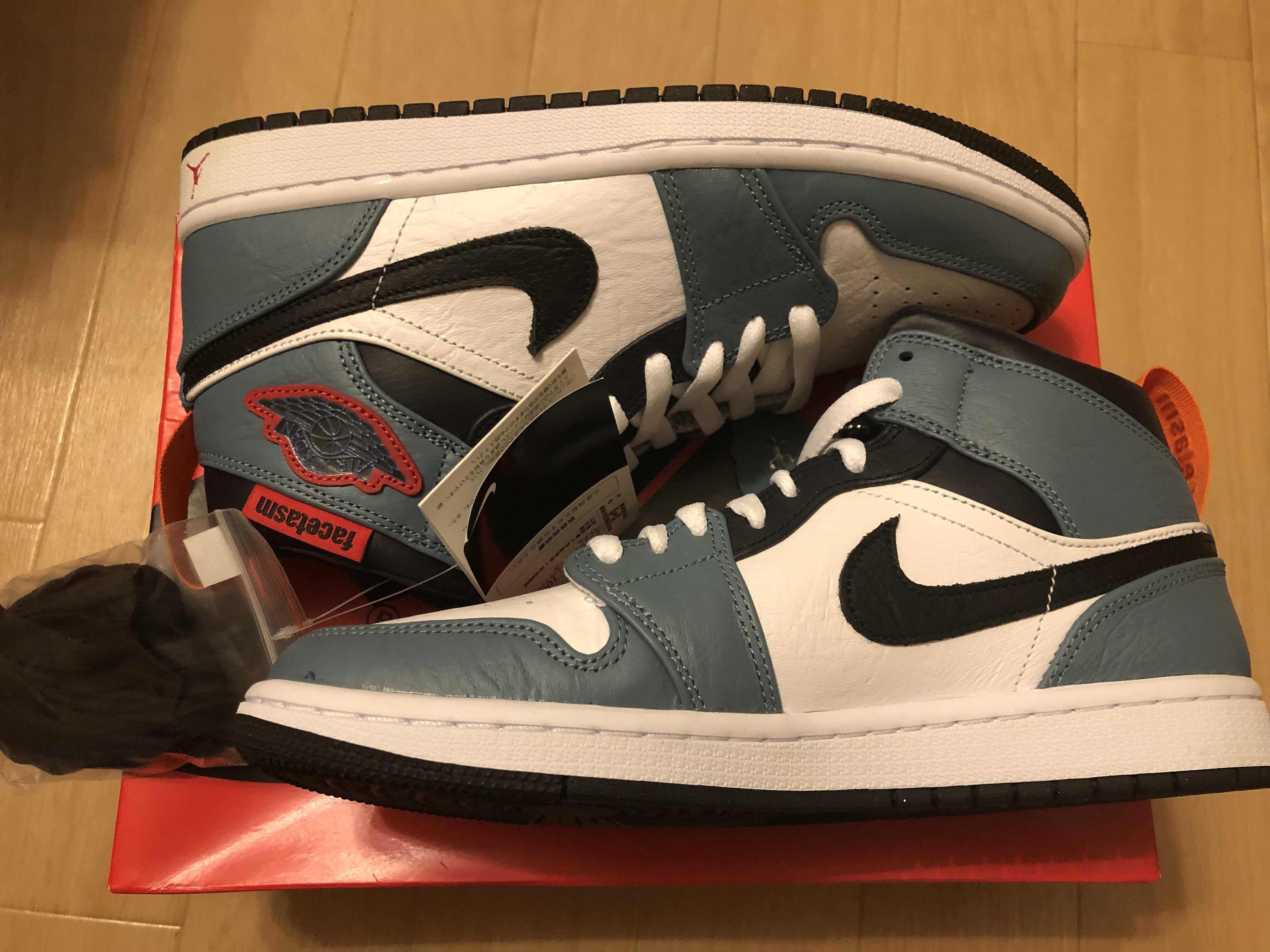 FACETASM × Nike Air Jordan 1 Mid "White/Navy"